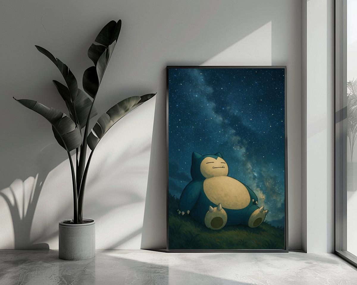 Snorlax Pokemon poster van 25 Artstreet