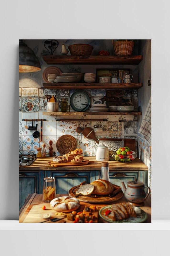 Huiselijke Keuken op 3mm aluminium dibond