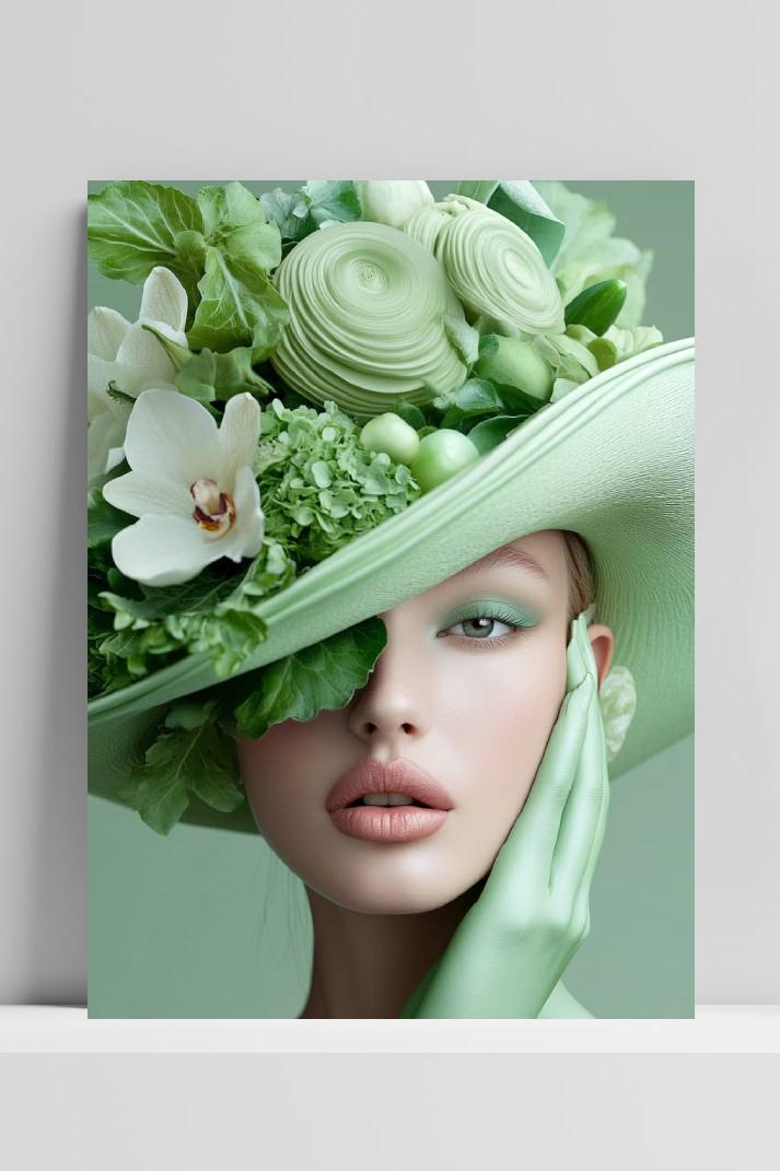 Bloemen Mode op 3mm aluminium dibond