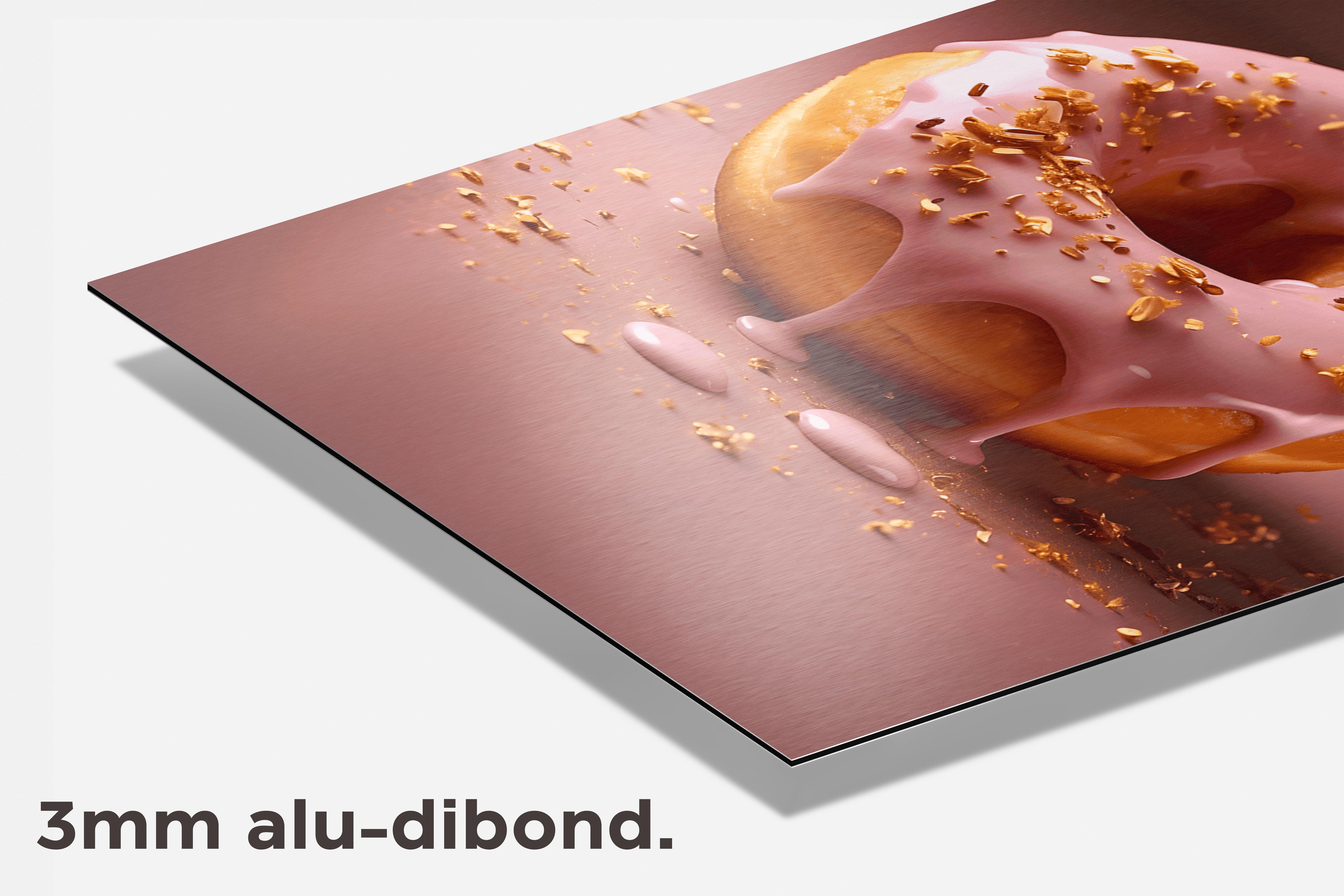 Donut Glazuur dibond detail