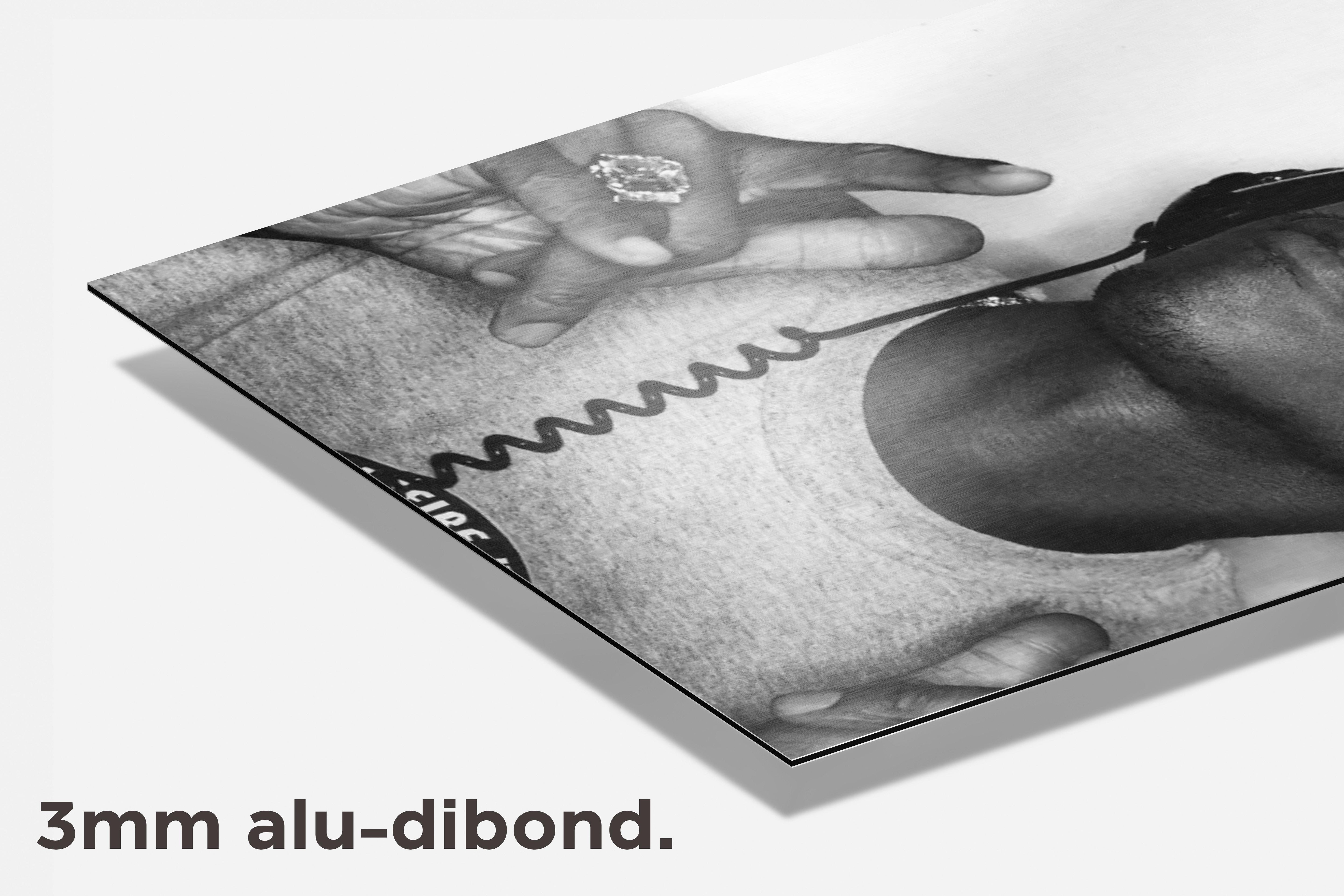 Pharrel Williams dibond detail