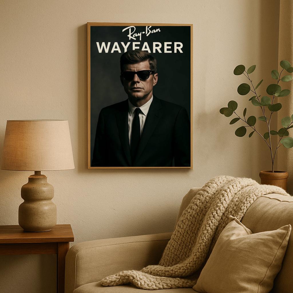 John F. Kennedy Ray Ban poster sfeerbeeld 2