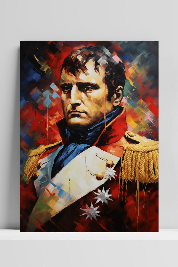 Napoleon Bonaparte op 3mm aluminium dibond