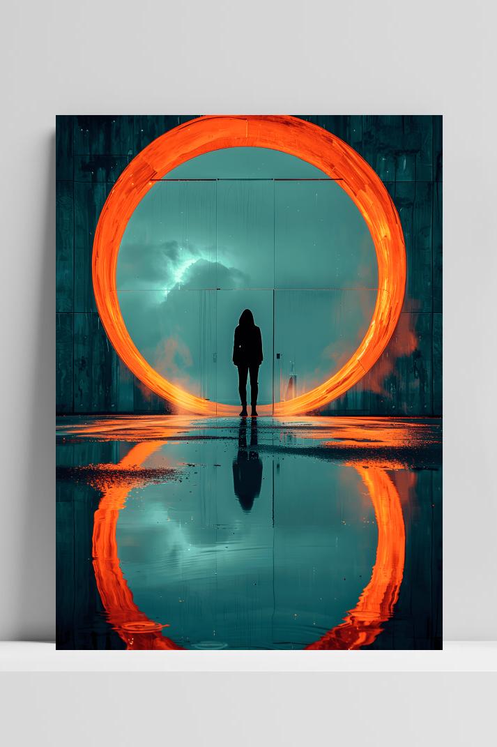 Hemel Reflectie op 3mm aluminium dibond