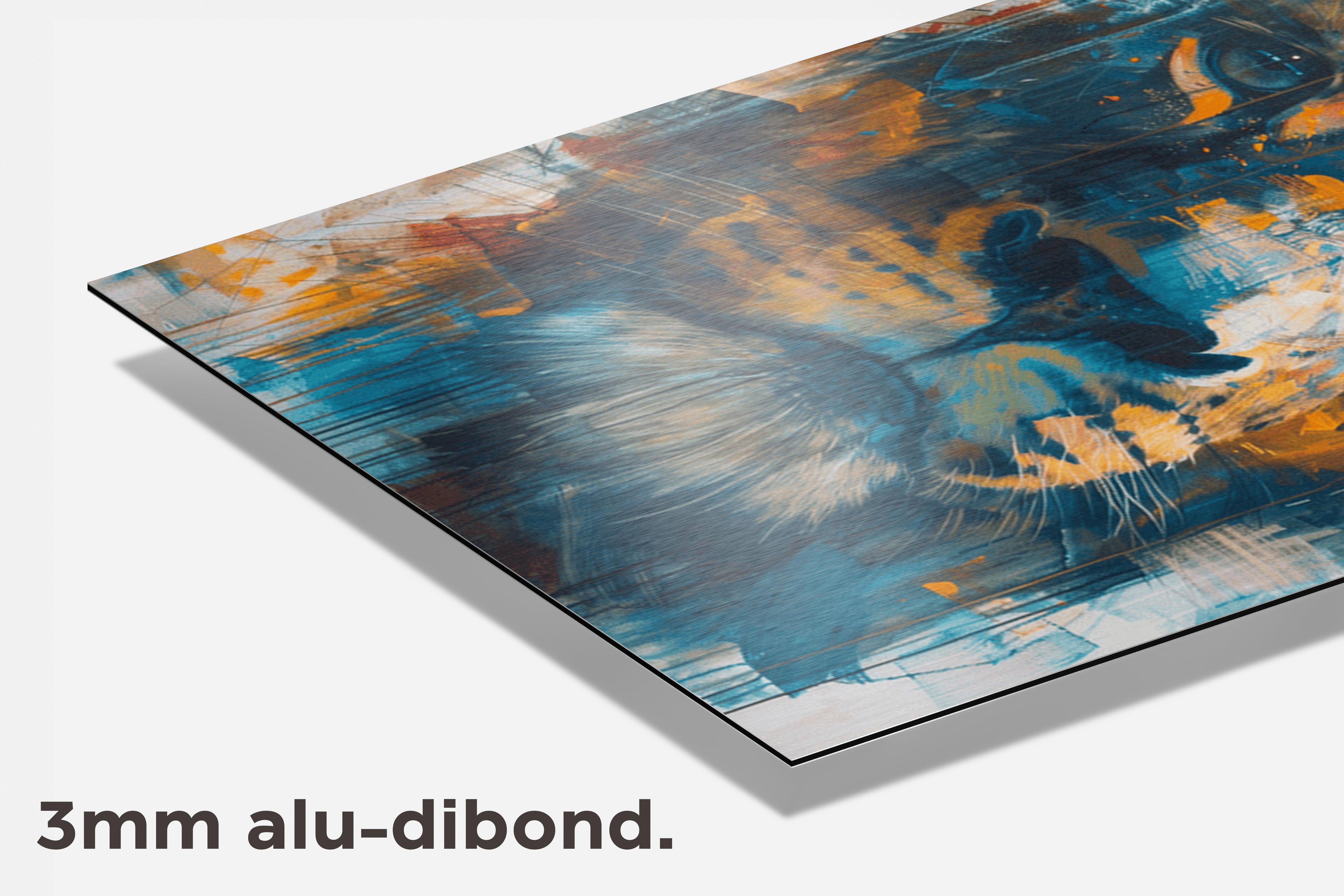 Leeuw dibond detail
