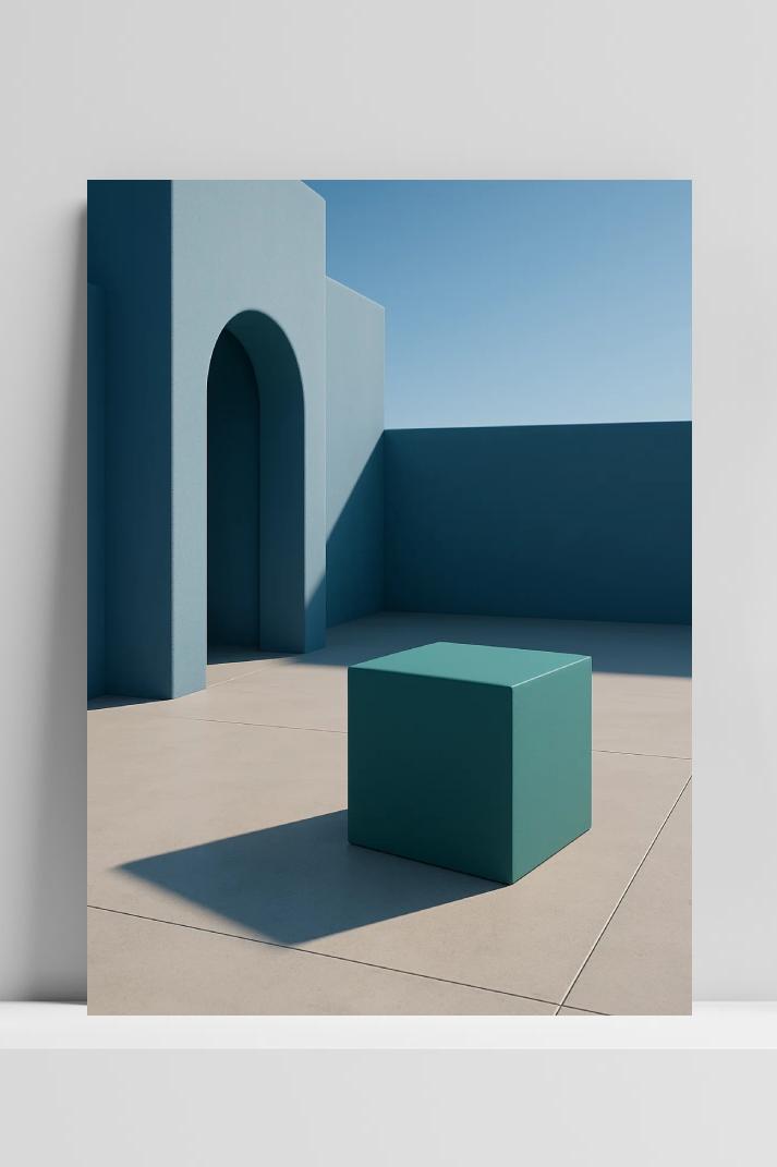 3D Architectural Geometric in interieur