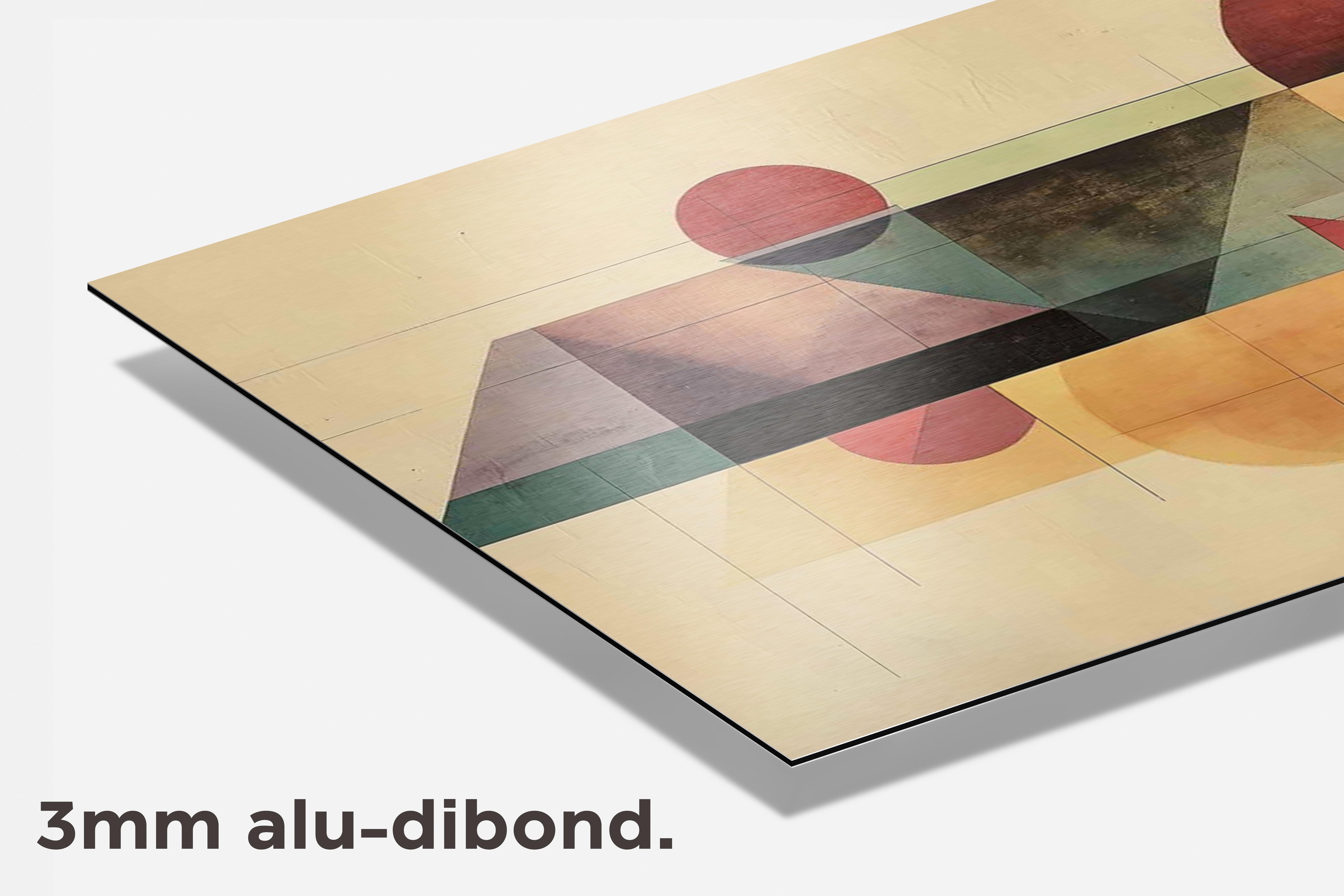 Kleurvolle Geometrische Vormen dibond detail
