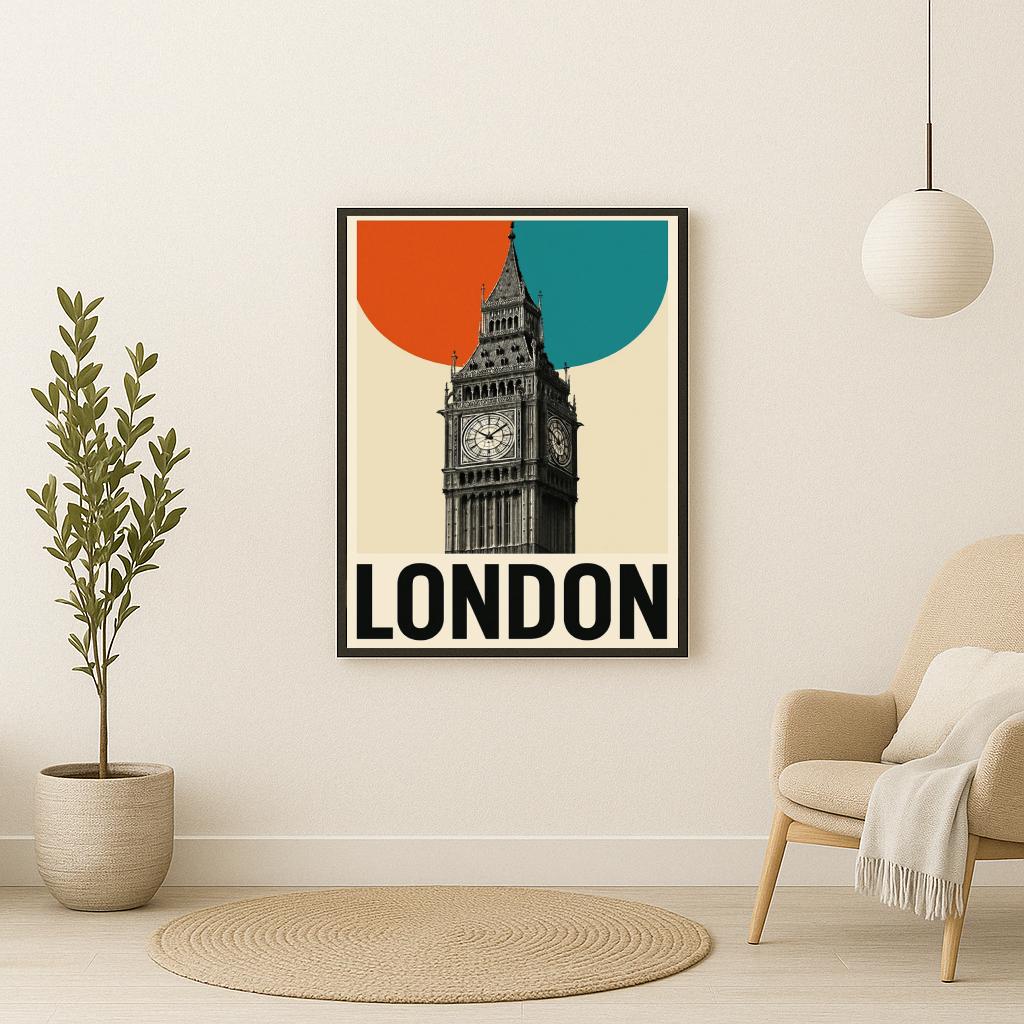 Big Ben London Text poster sfeerbeeld 2