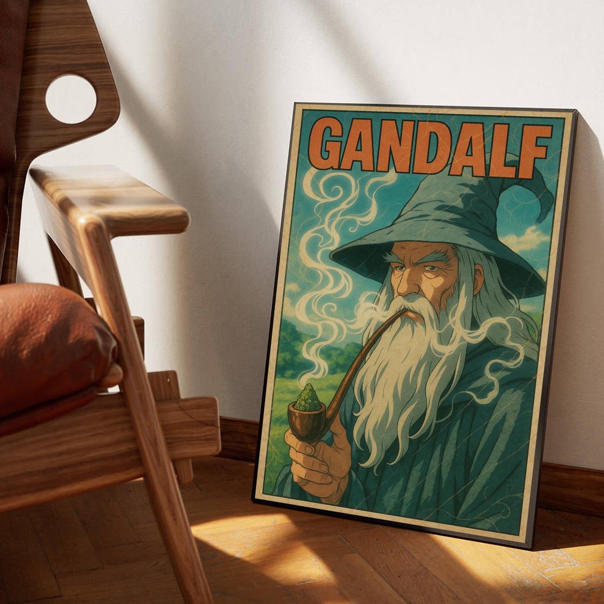 Gandalf The Lord Of The Rings Text poster sfeerbeeld 1