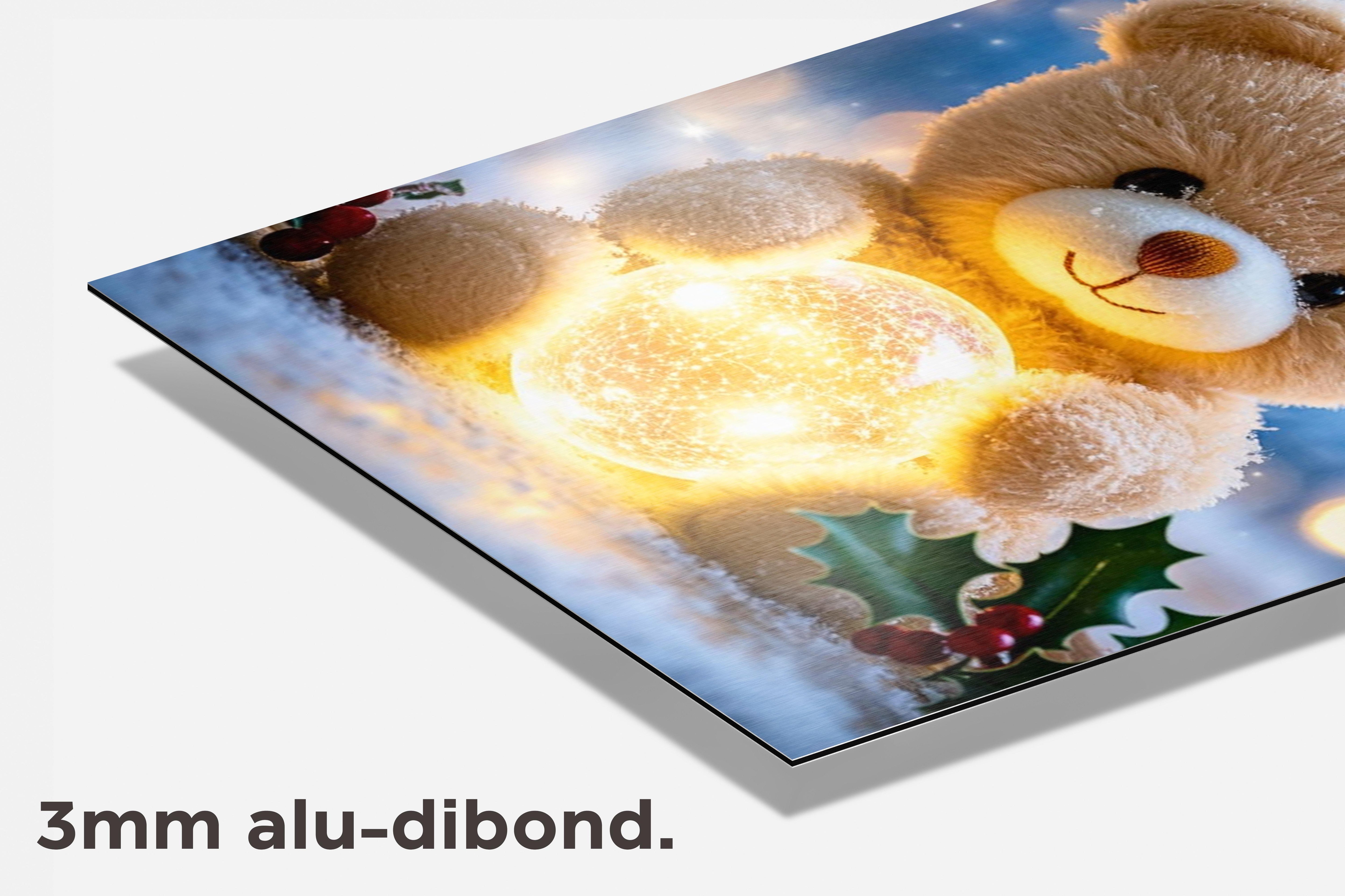 Teddybeer Bal dibond detail