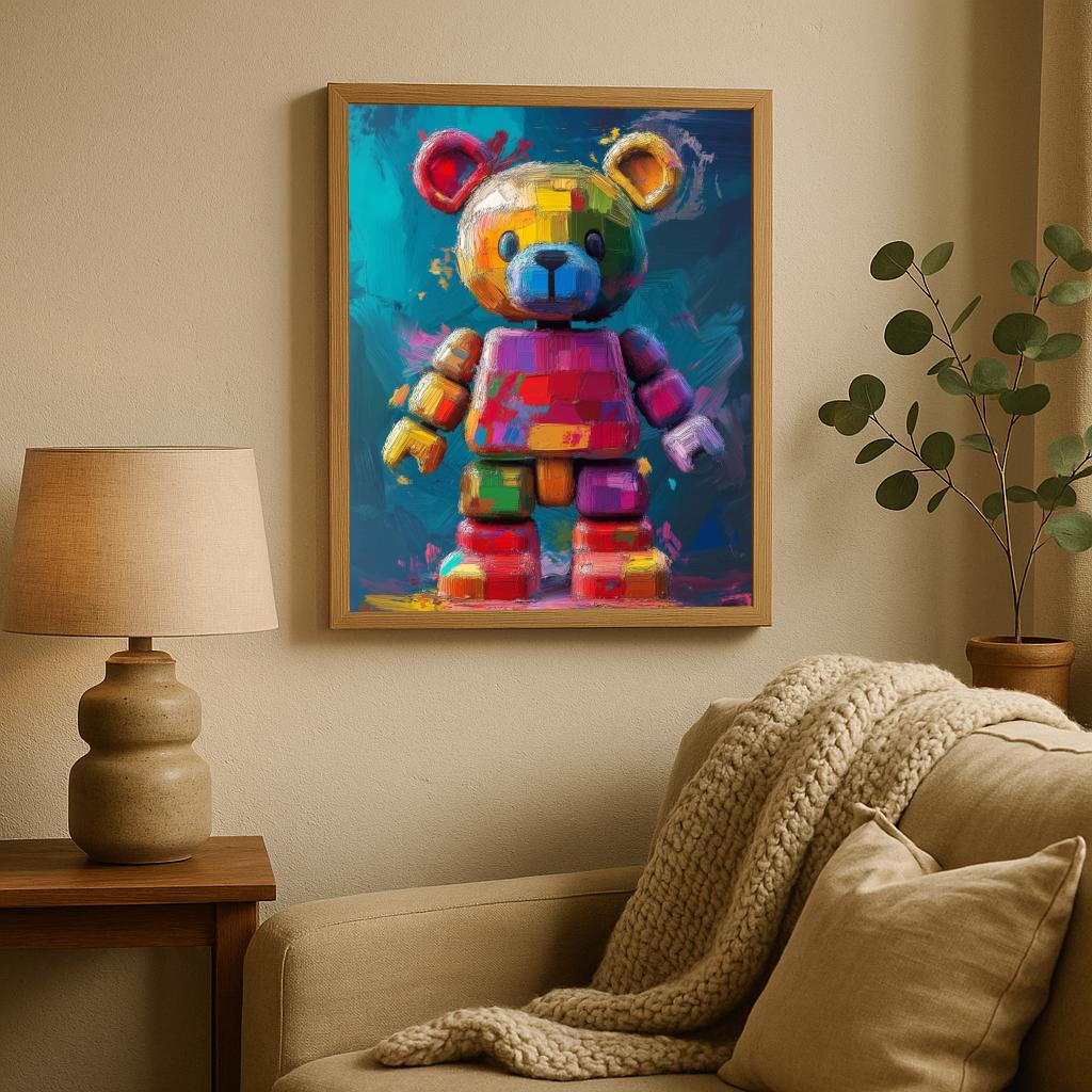 Bear Aquarel poster sfeerbeeld 2