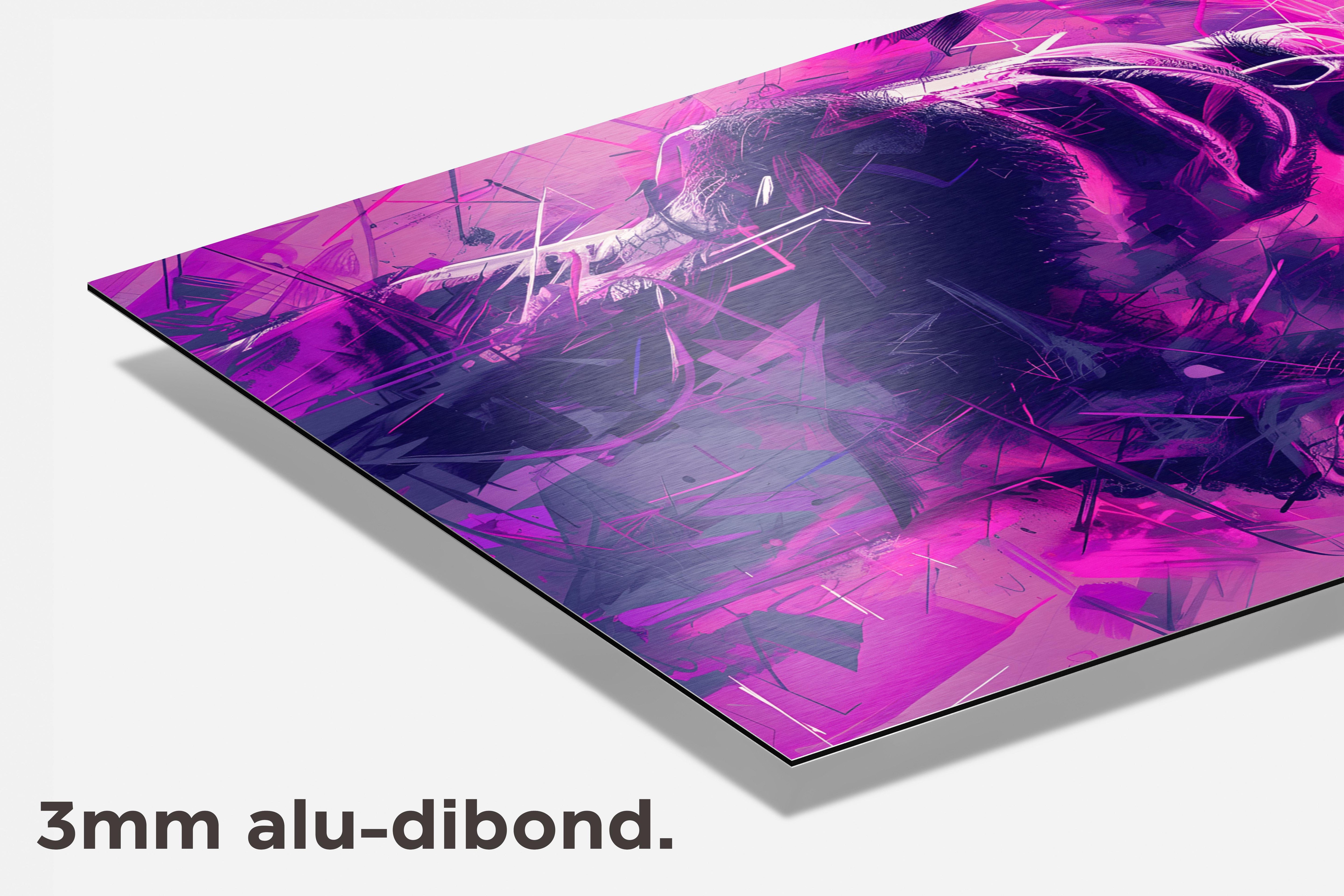 Roze Man dibond detail
