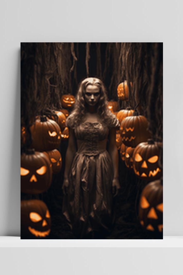 Halloween Sfeer op 3mm aluminium dibond