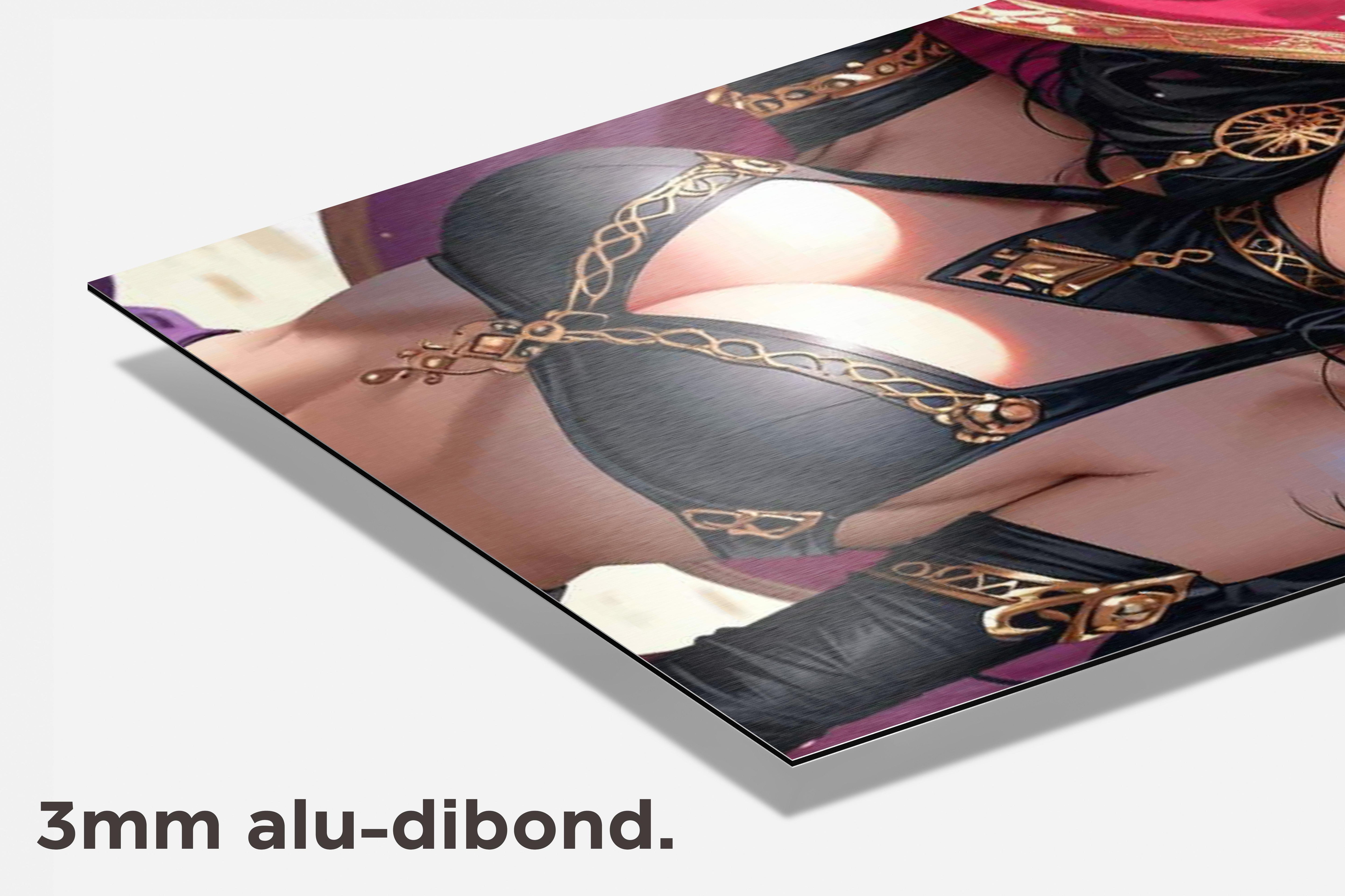 Strandmeisje dibond detail