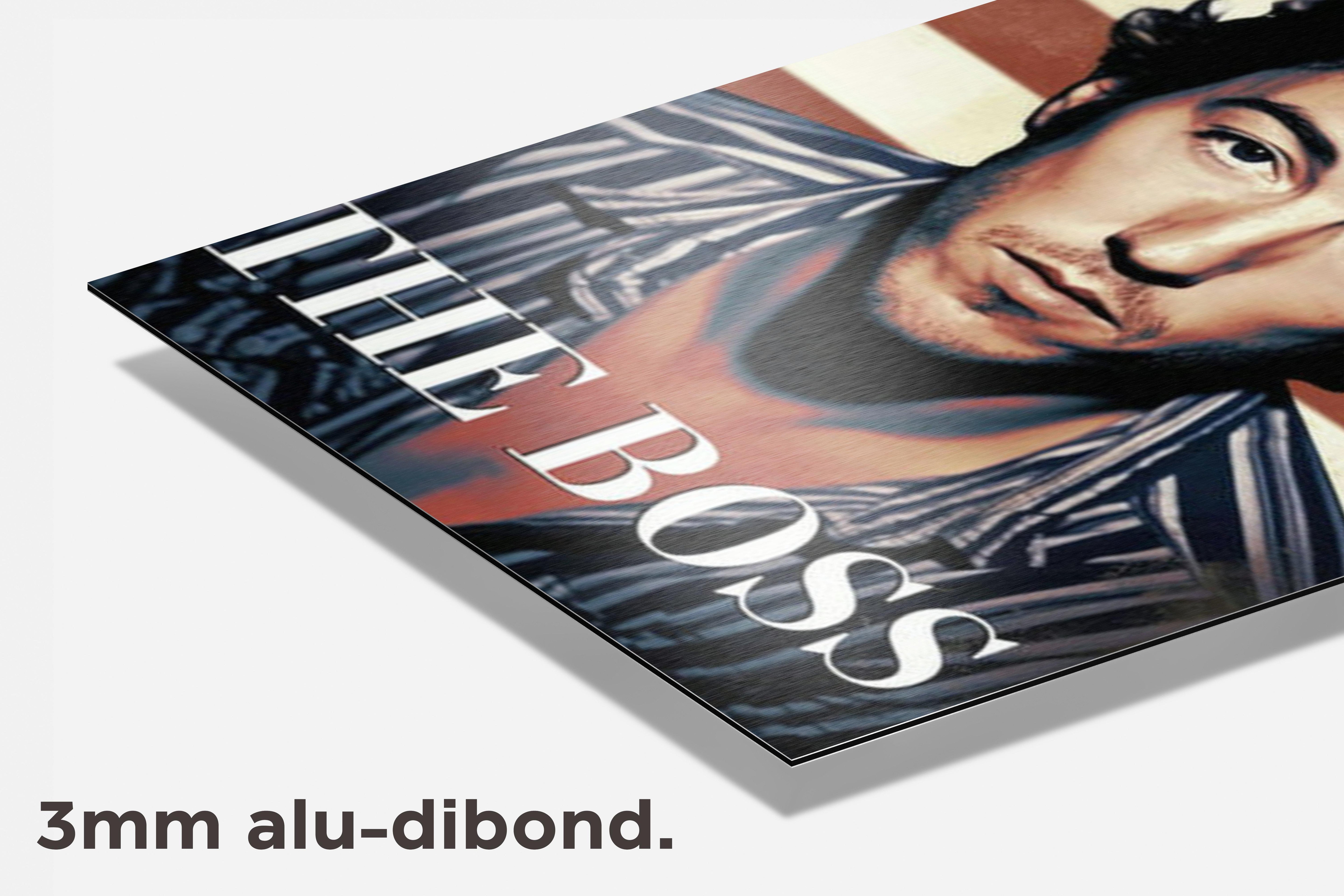 Springsteen "The Boss" dibond detail
