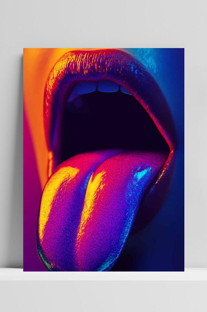 Tong Neon op 3mm aluminium dibond