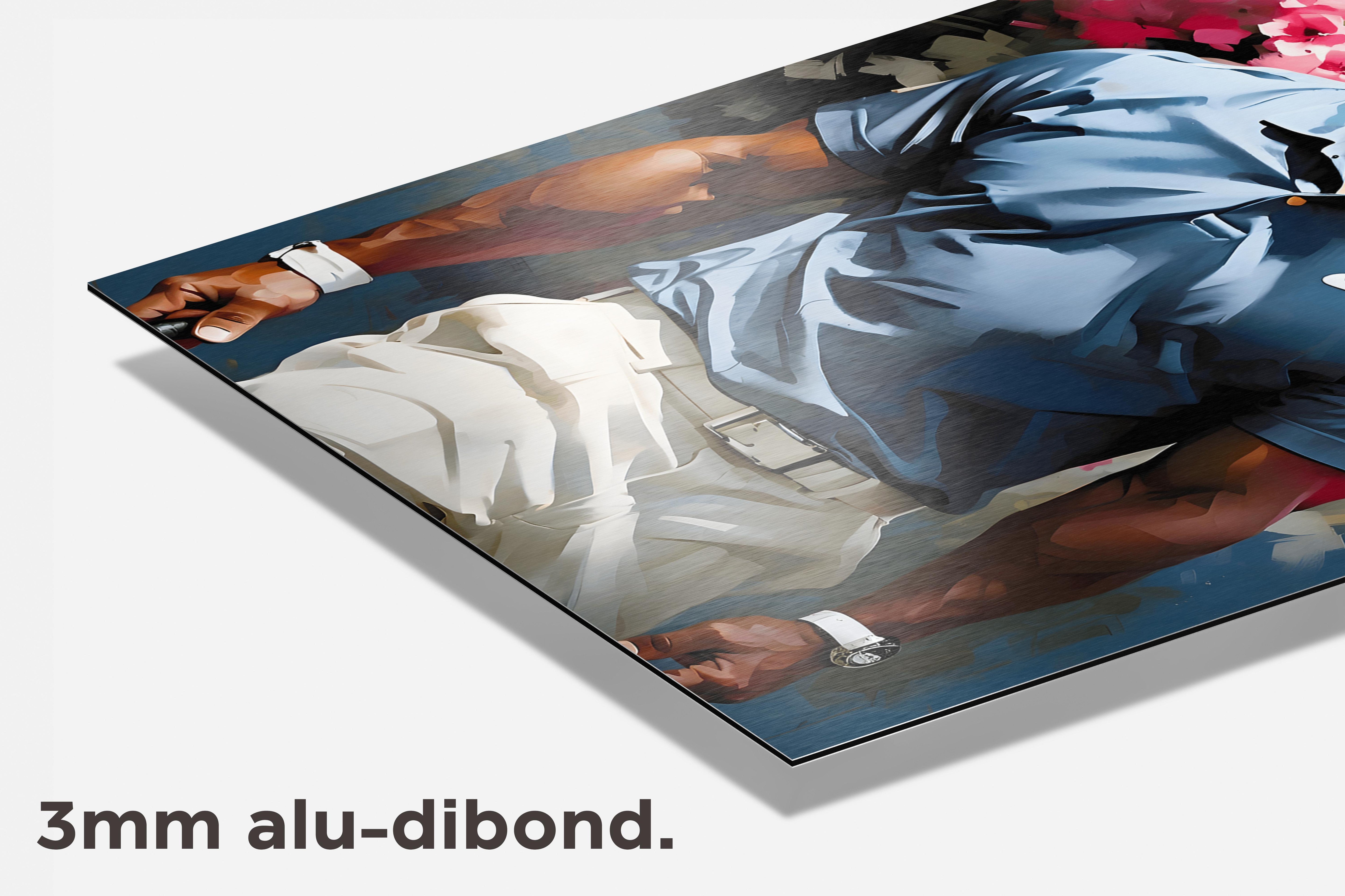 Tiger Woods dibond detail