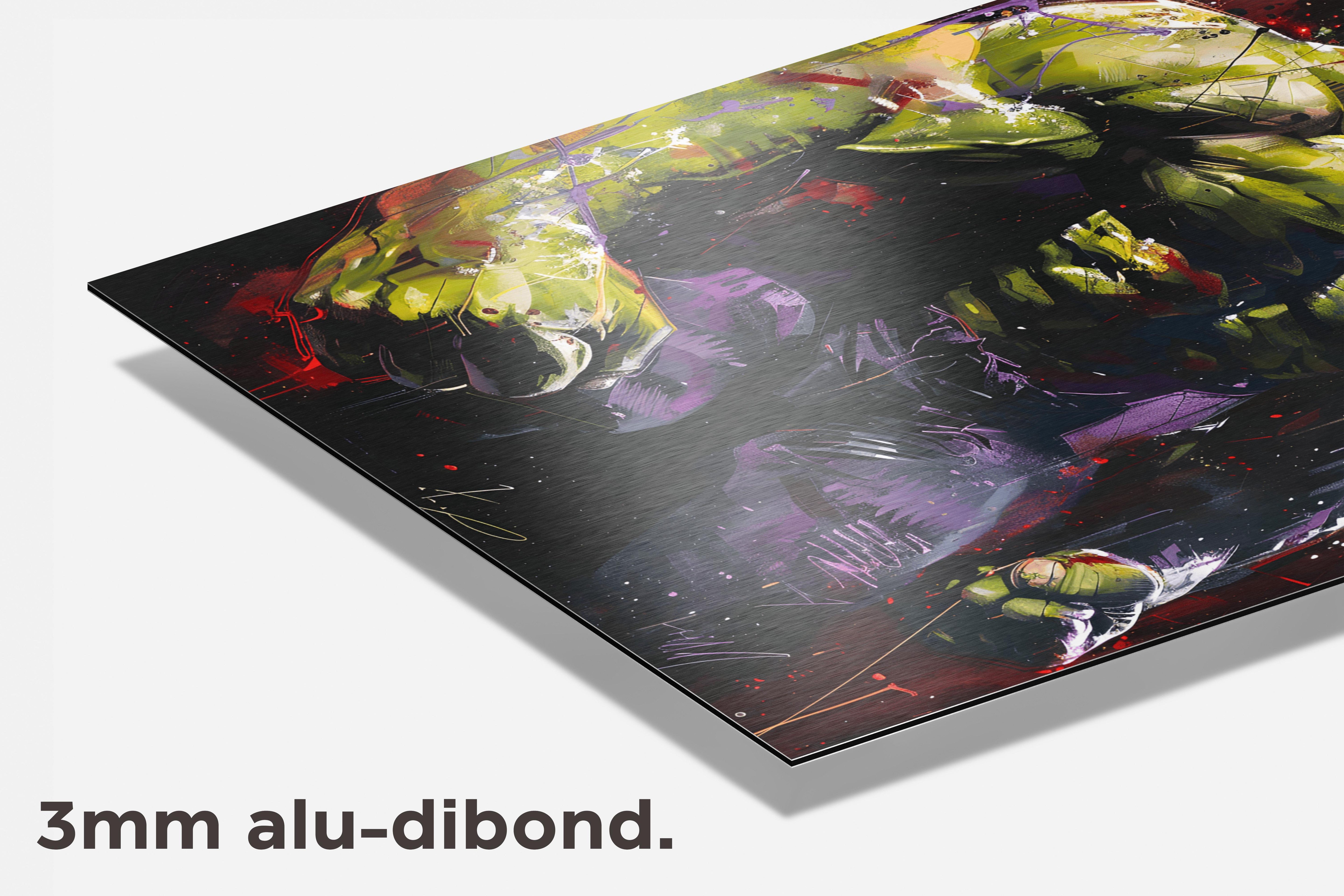 Boze Hulk dibond detail