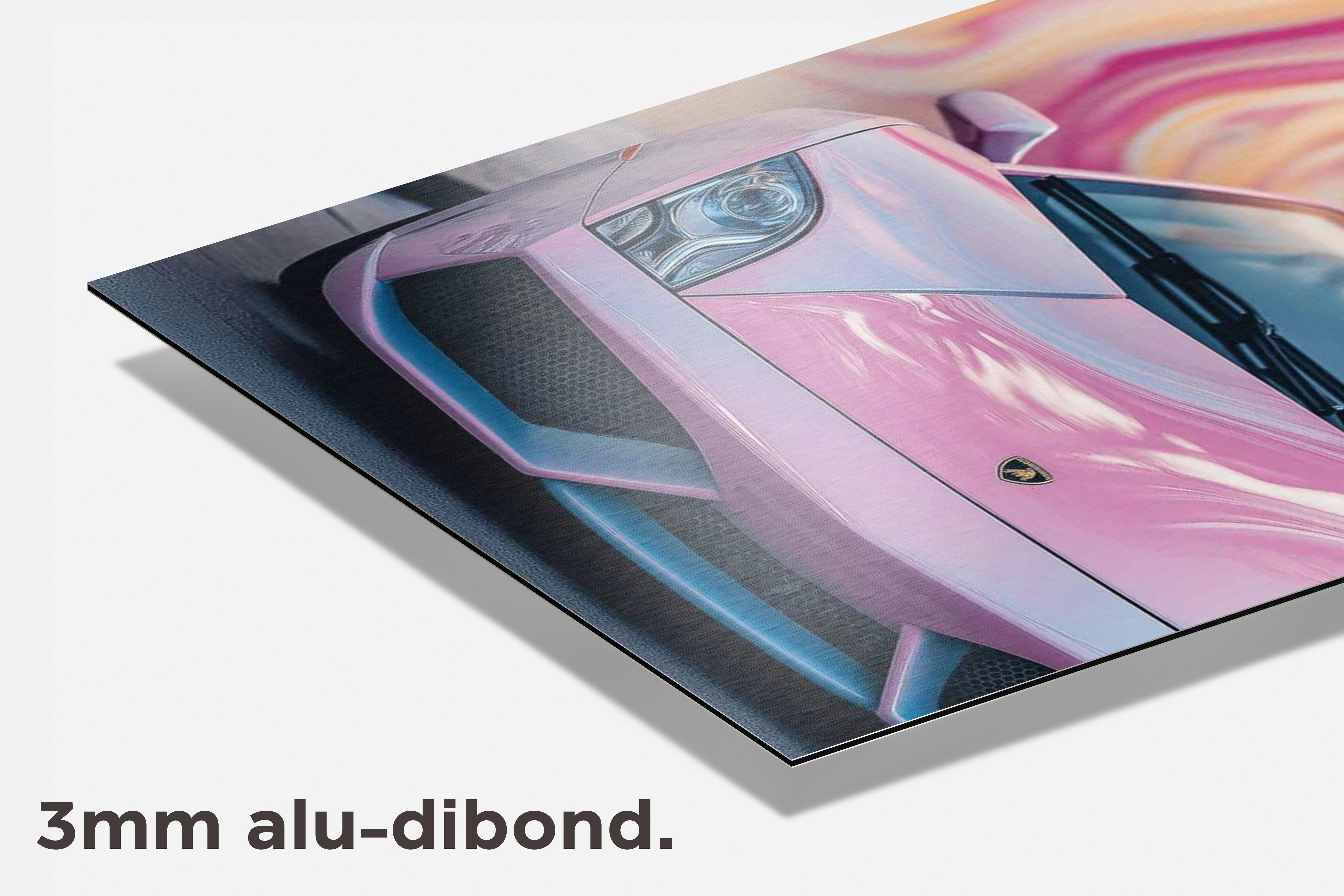 Lamborghini Roze dibond detail