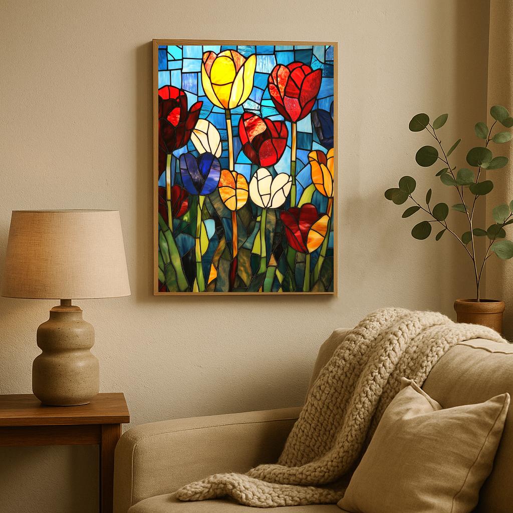 Tulips Mosaic poster sfeerbeeld 2