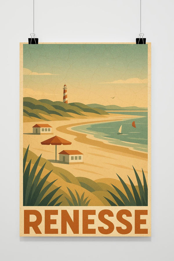 Renesse Vintage poster