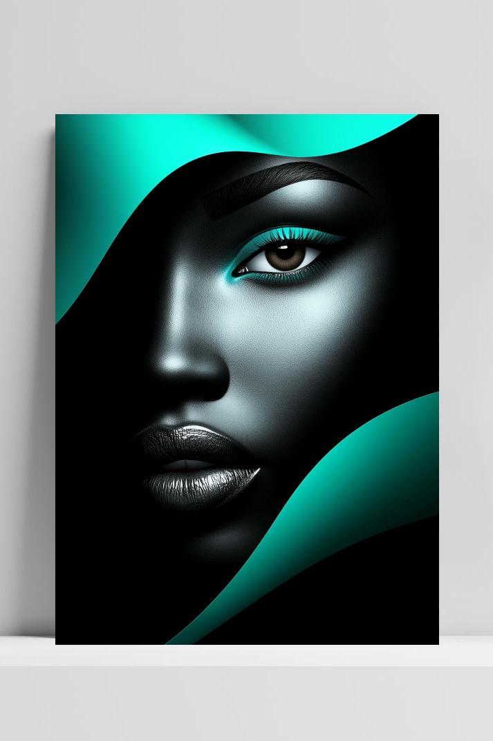 Face Beauty op 3mm aluminium dibond