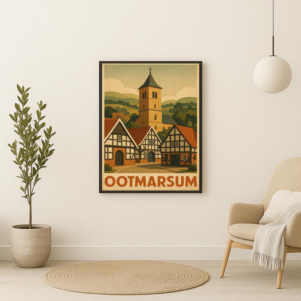 Ootmarsum Text Vintage poster sfeerbeeld 2