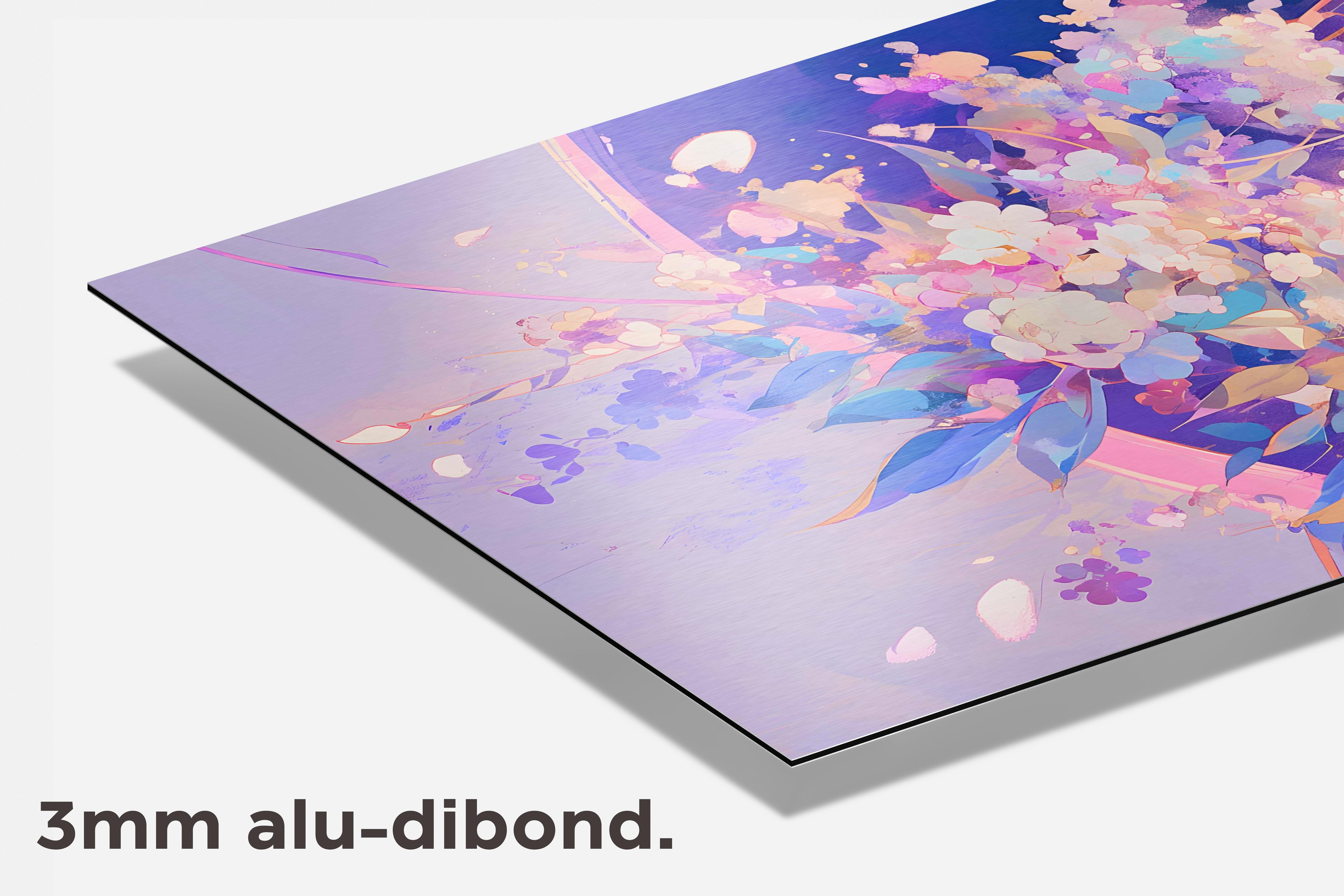 Bloemrijke Kunst dibond detail