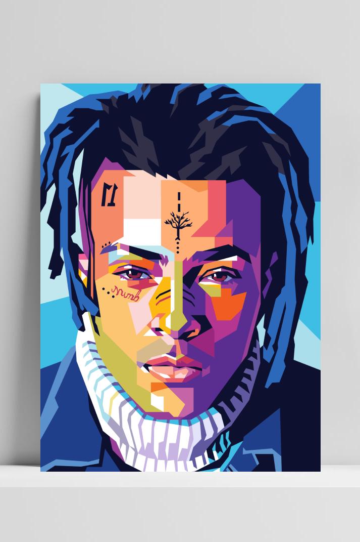 XXXTentacion op 3mm aluminium dibond