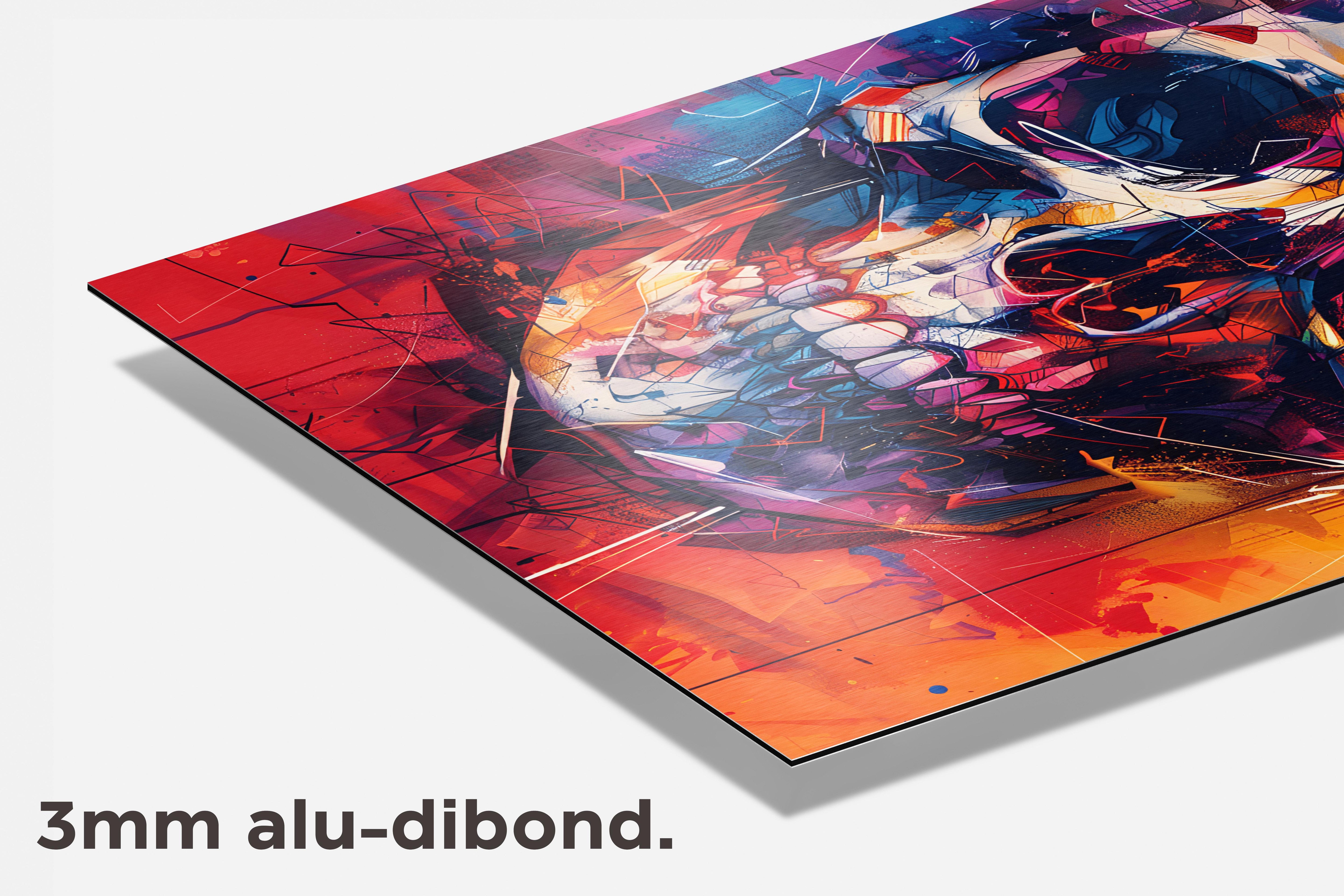Skul Oranje dibond detail