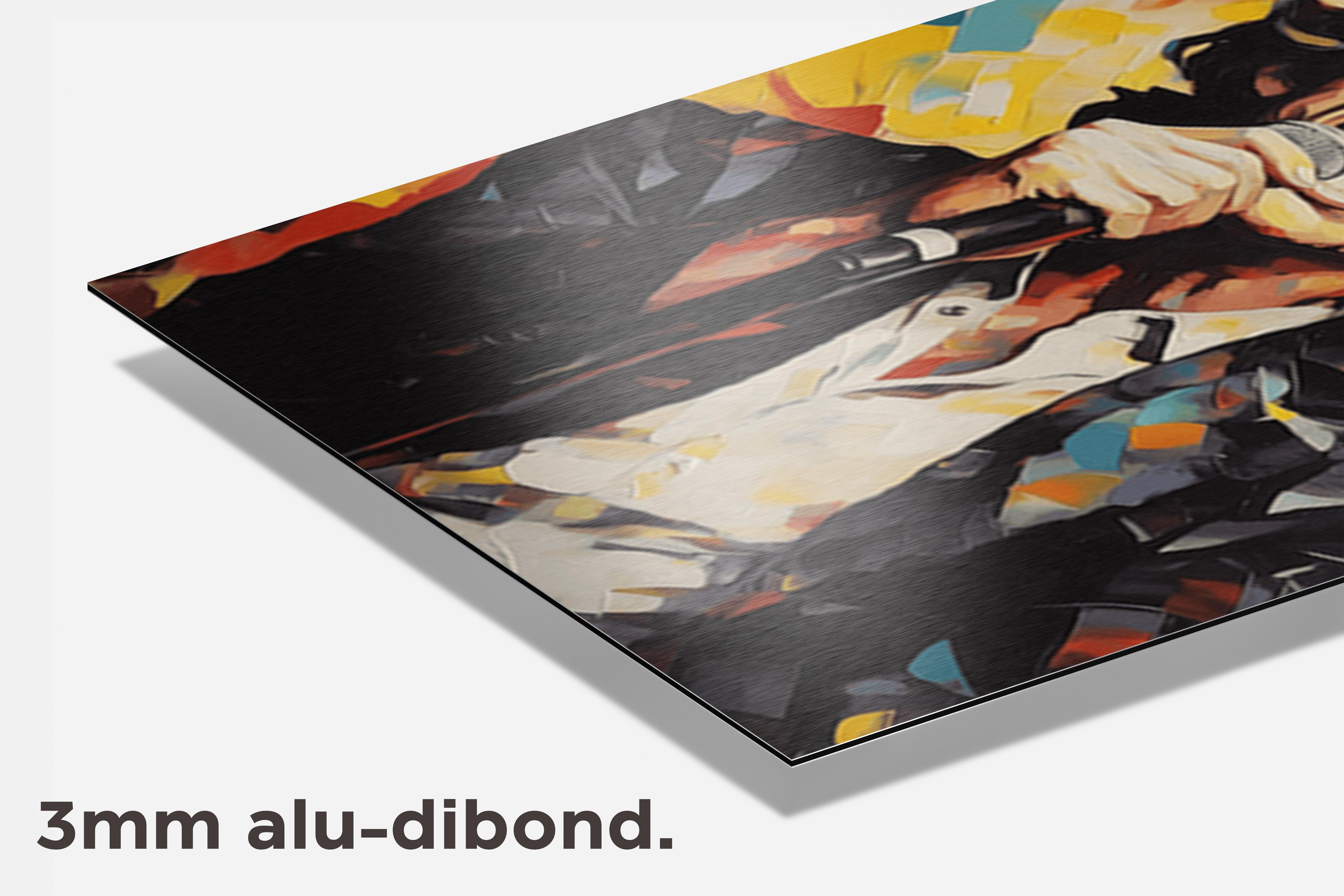 Mick Jagger dibond detail