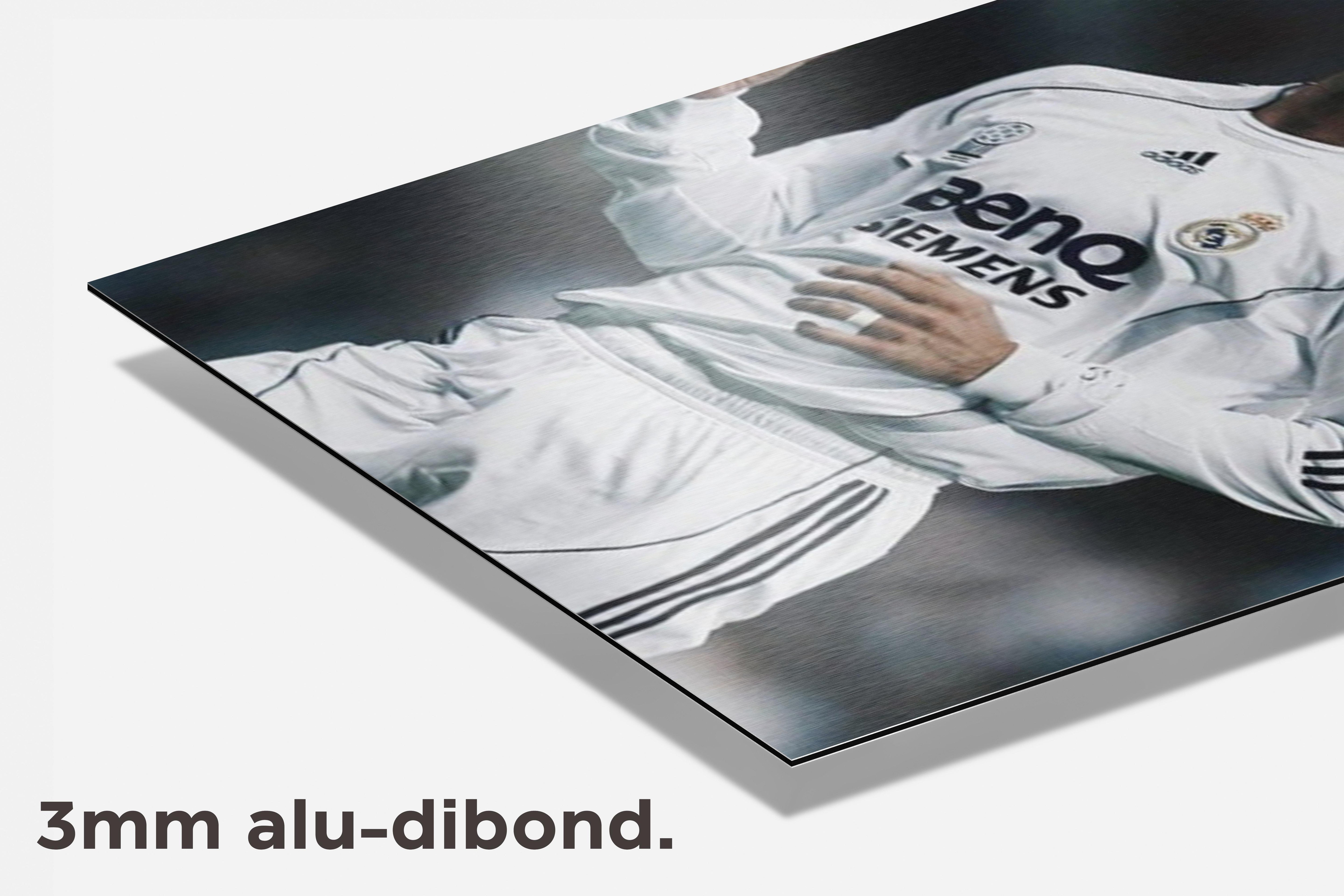 David Beckham Real Madrid dibond detail