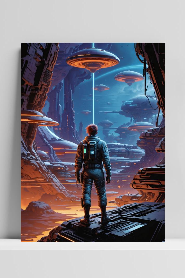 Game Universum op 3mm aluminium dibond