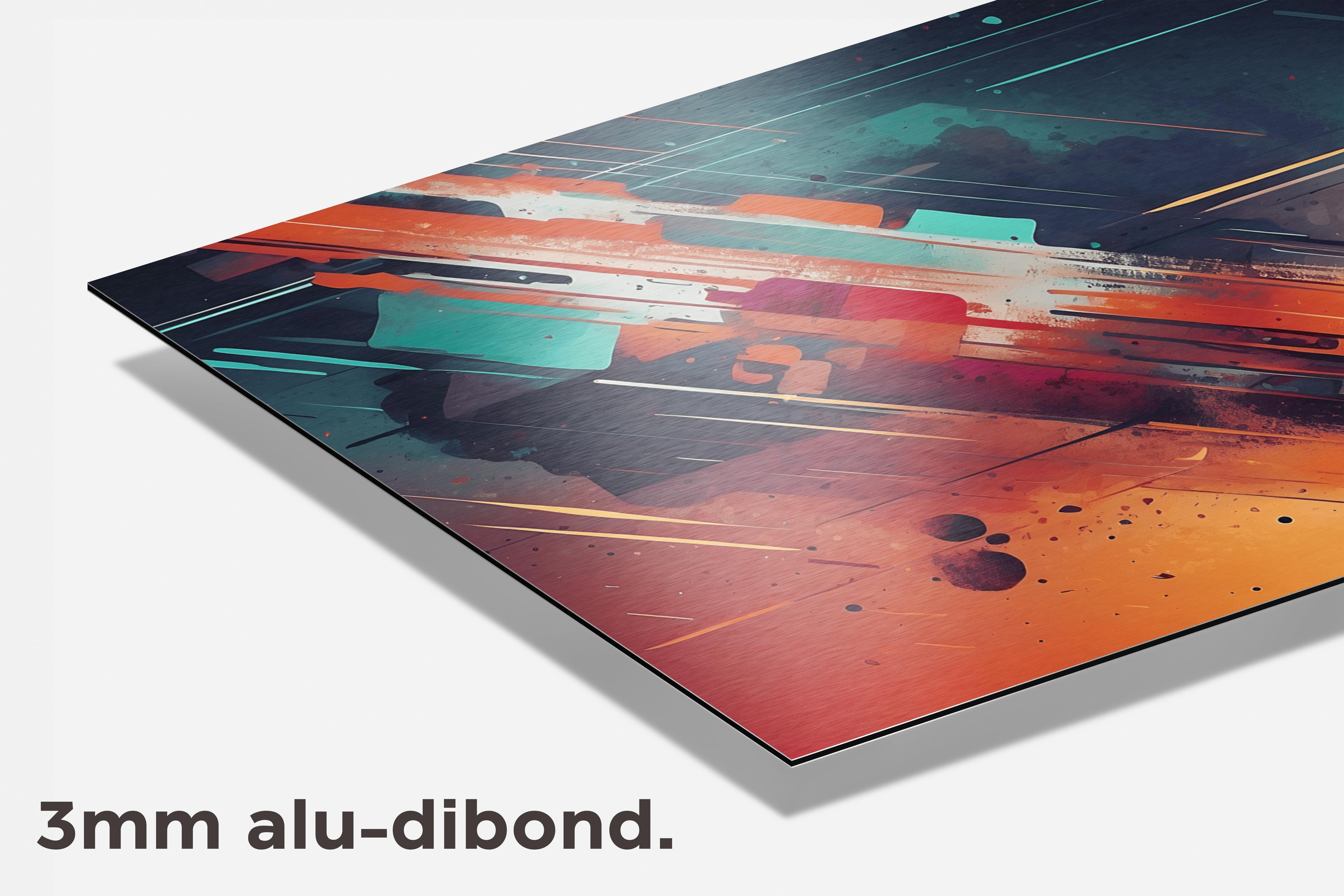Lijnen Scheuren dibond detail
