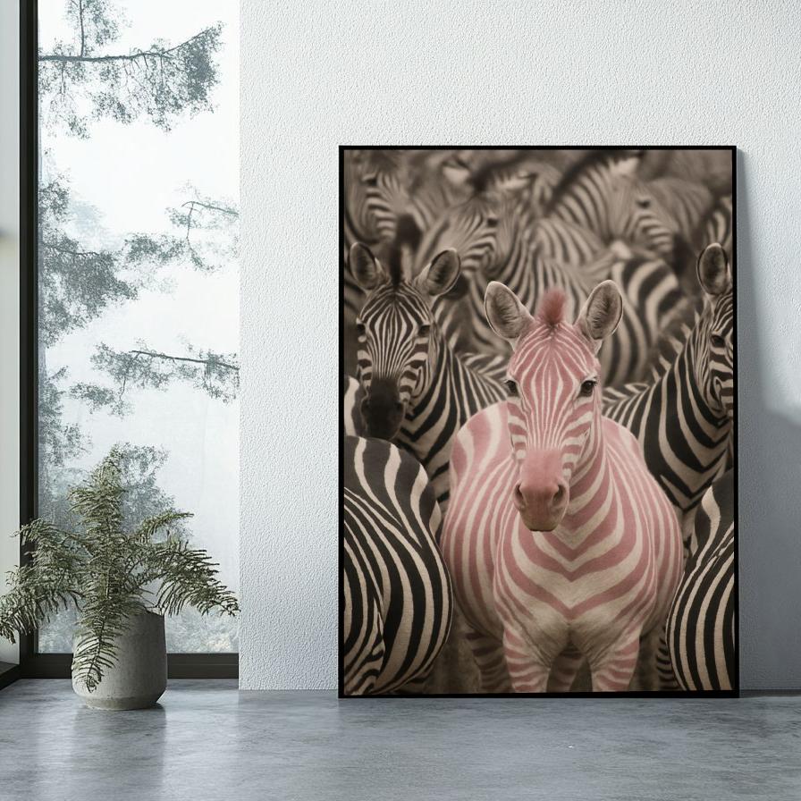 Zebra poster sfeerbeeld 1