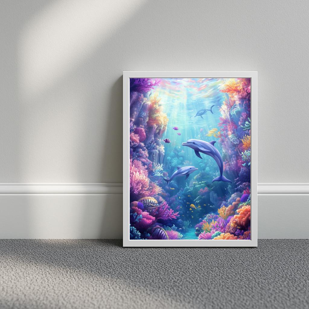 Dolphins Corals poster sfeerbeeld 3