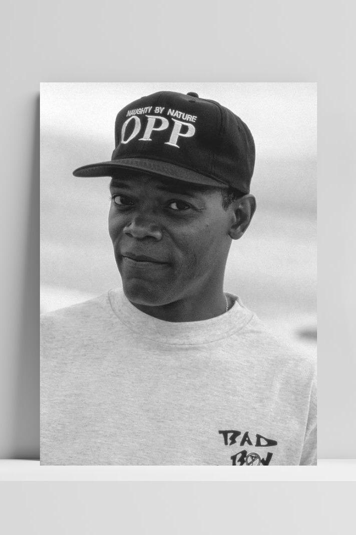 Samuel L Jackson op 3mm aluminium dibond