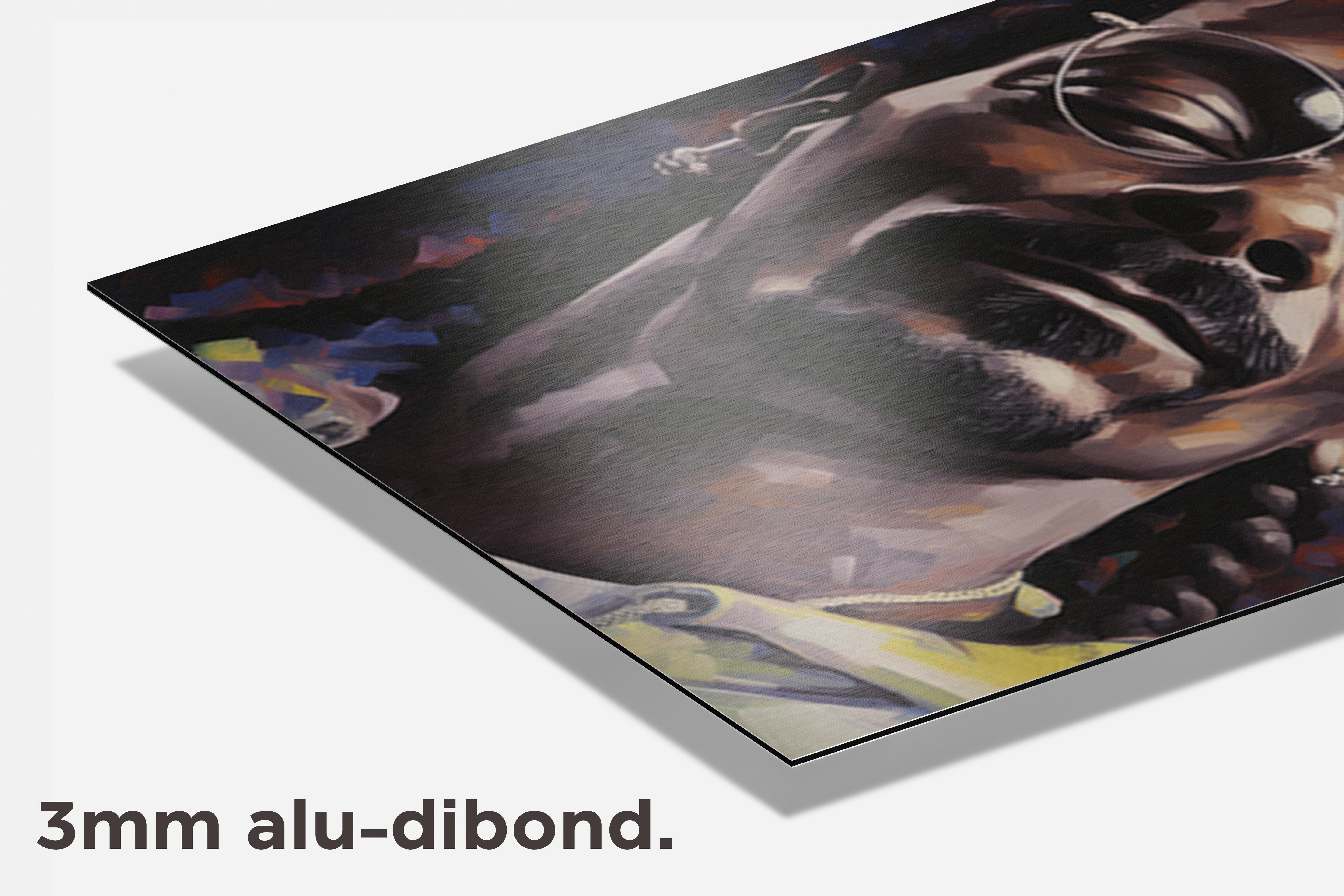 Snoop Dogg dibond detail