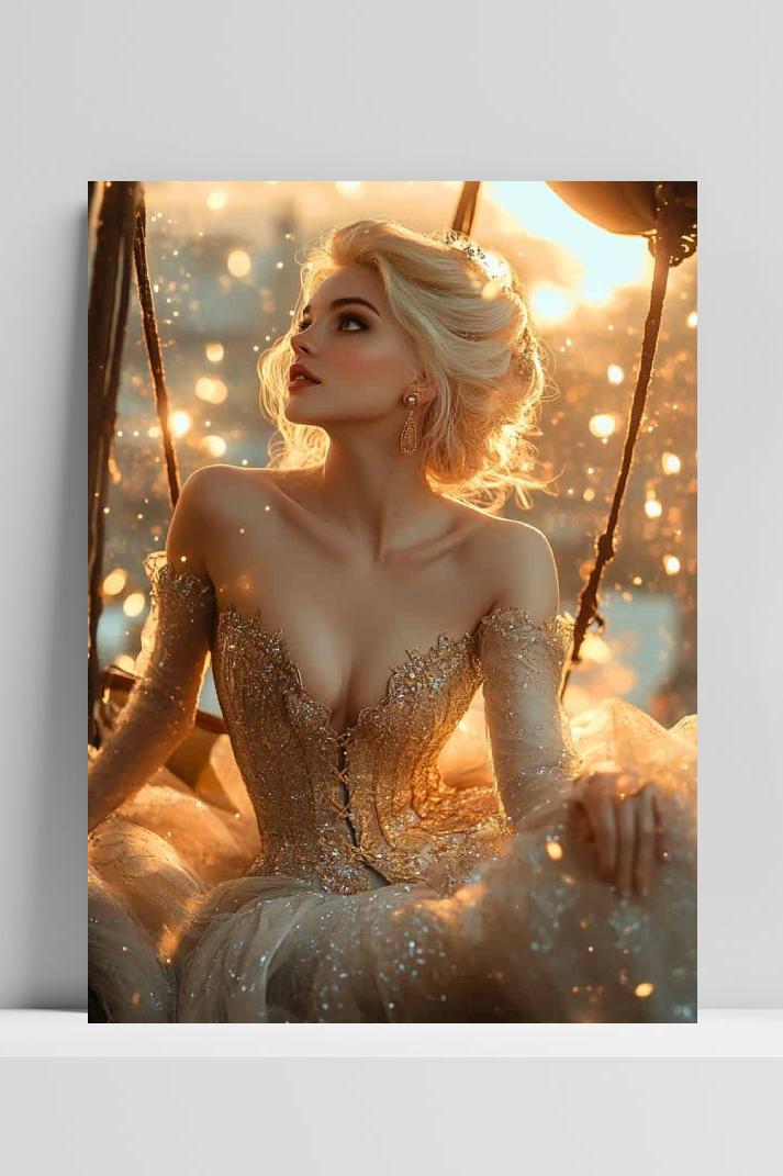 Magische Prinses op 3mm aluminium dibond
