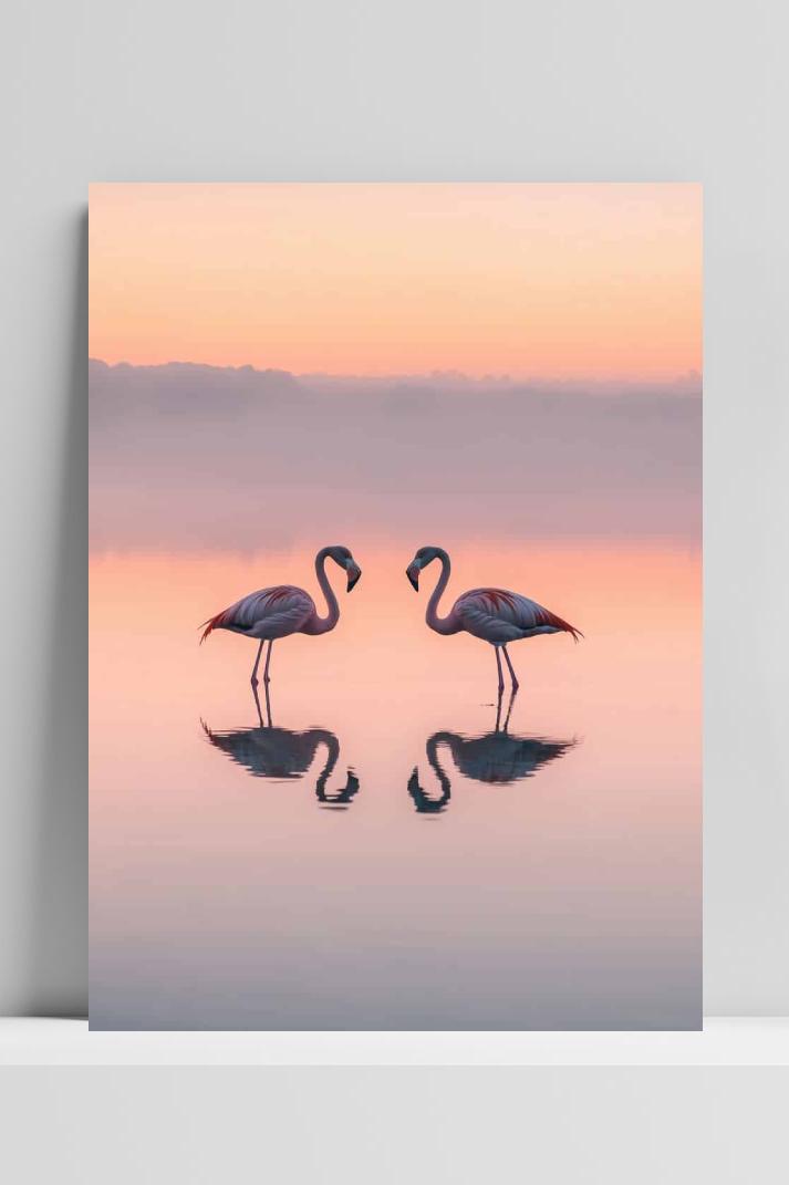 Flamingo's op 3mm aluminium dibond