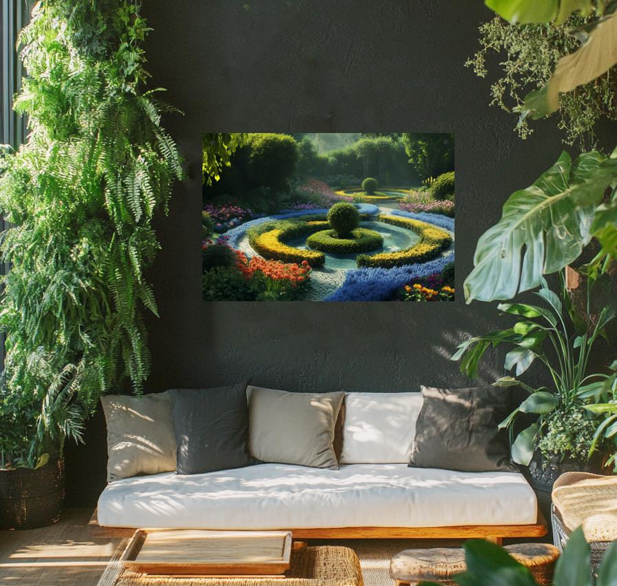 Póster de Jardín Laberinto en un interior