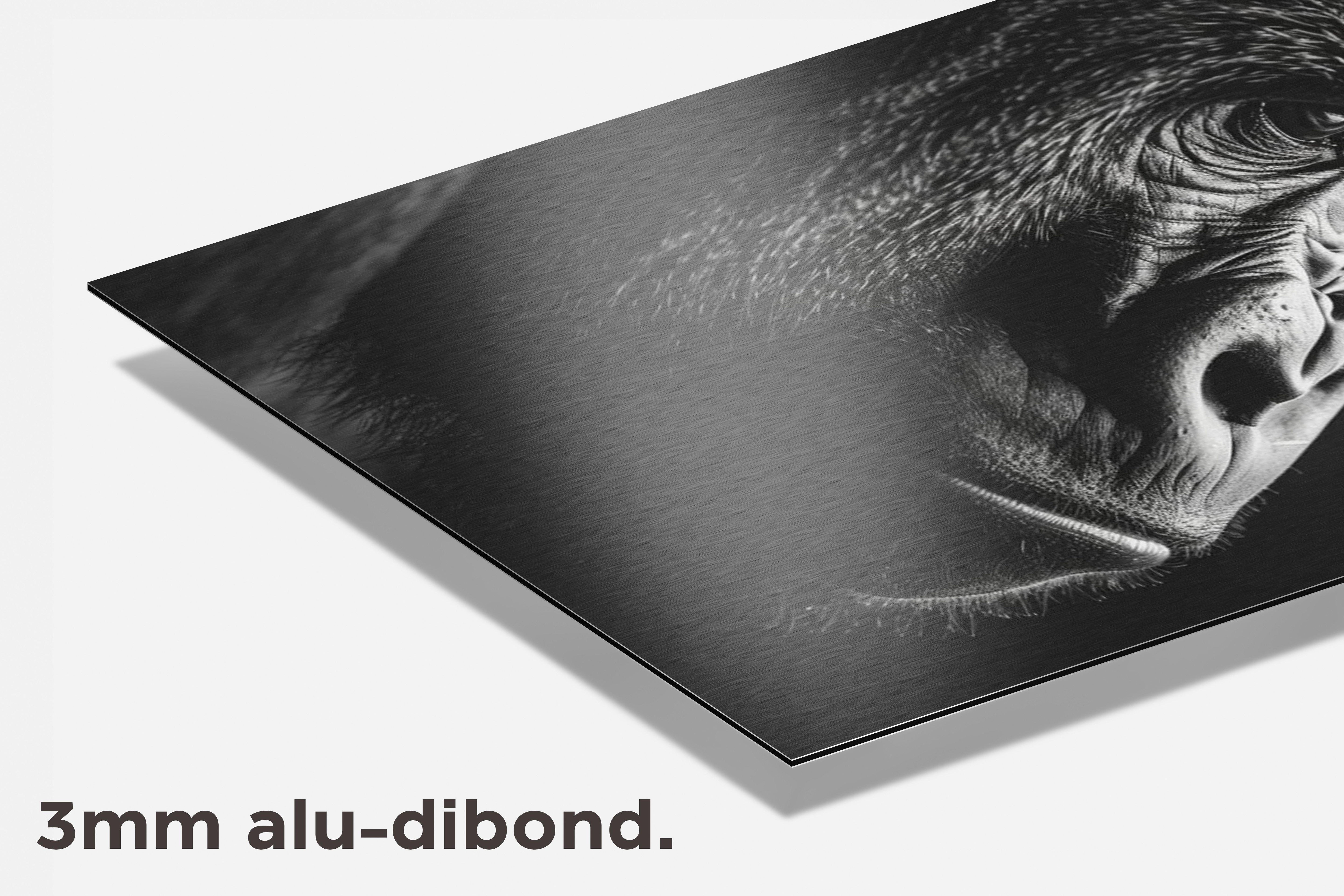 Gorilla dibond detail