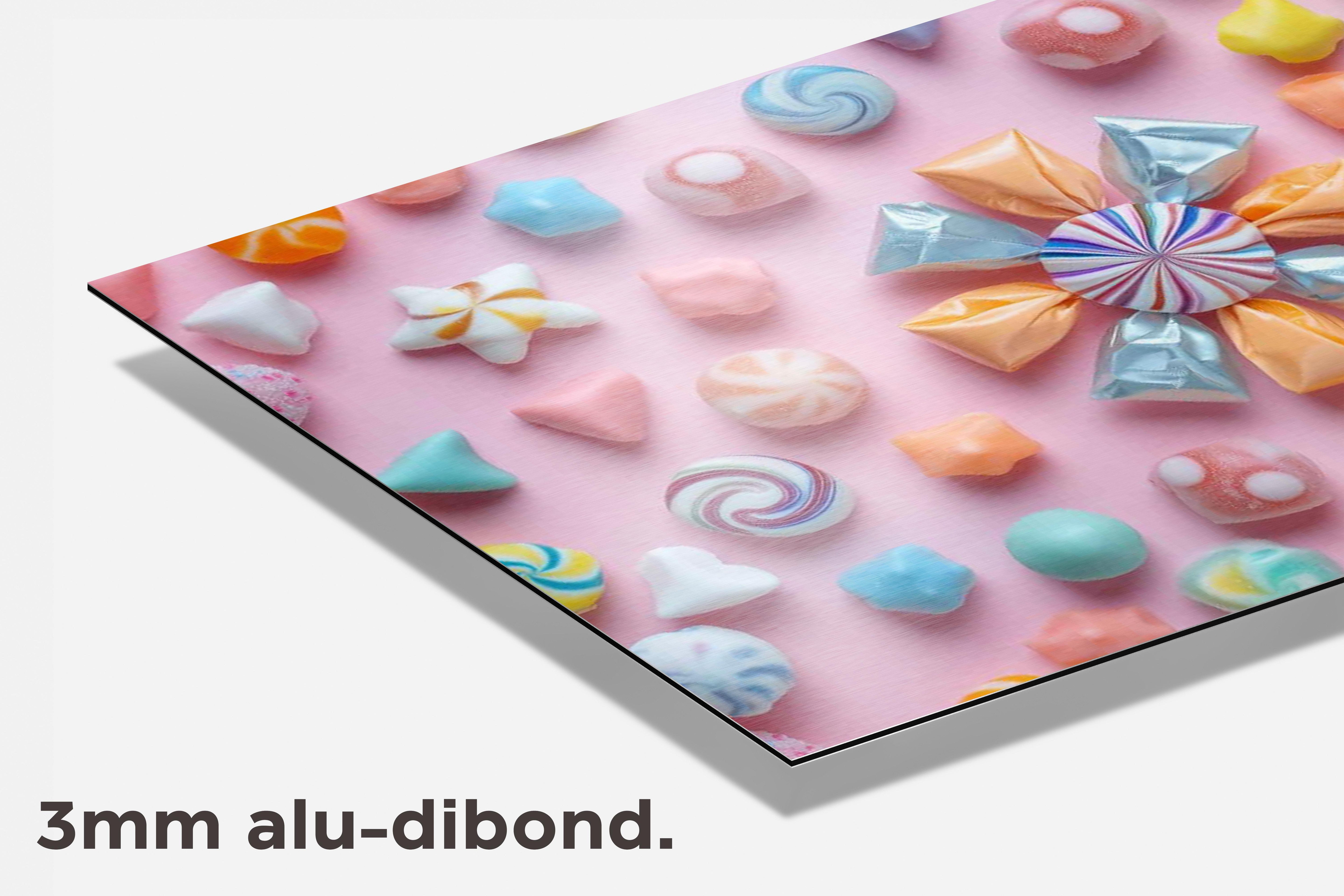 Snoep Pastel dibond detail