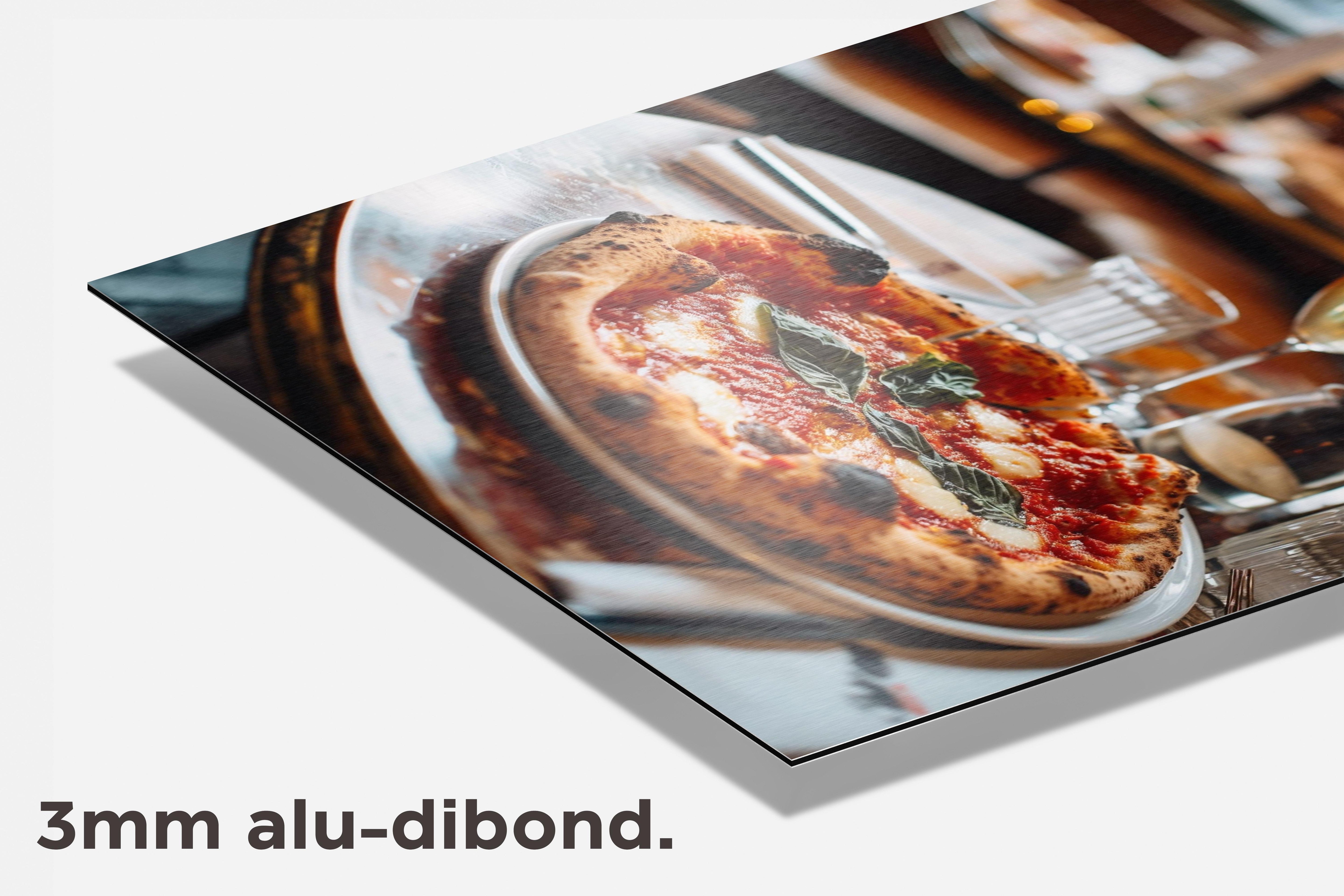 Napolitaanse Pizza dibond detail