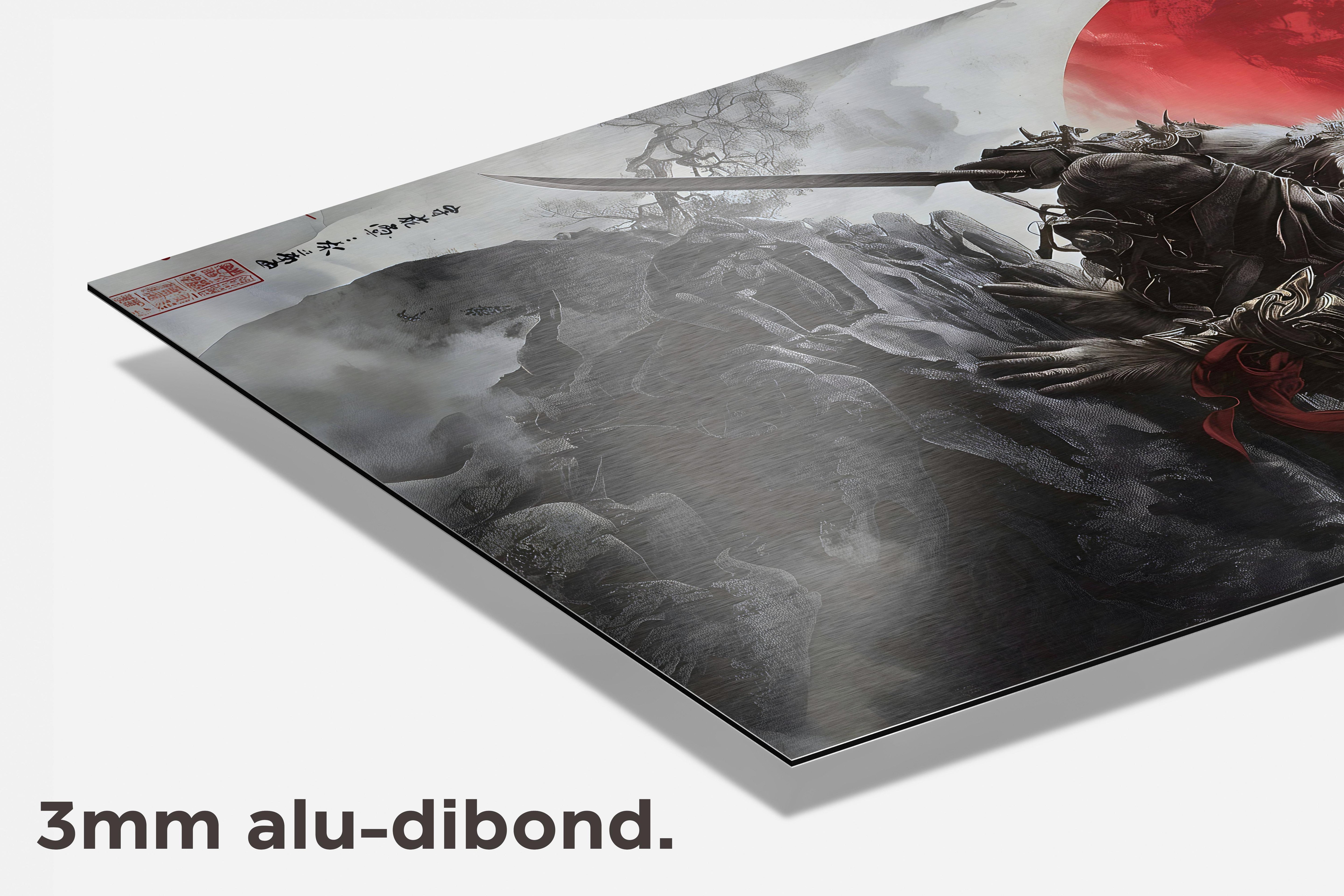 Boze Aap Krijger dibond detail