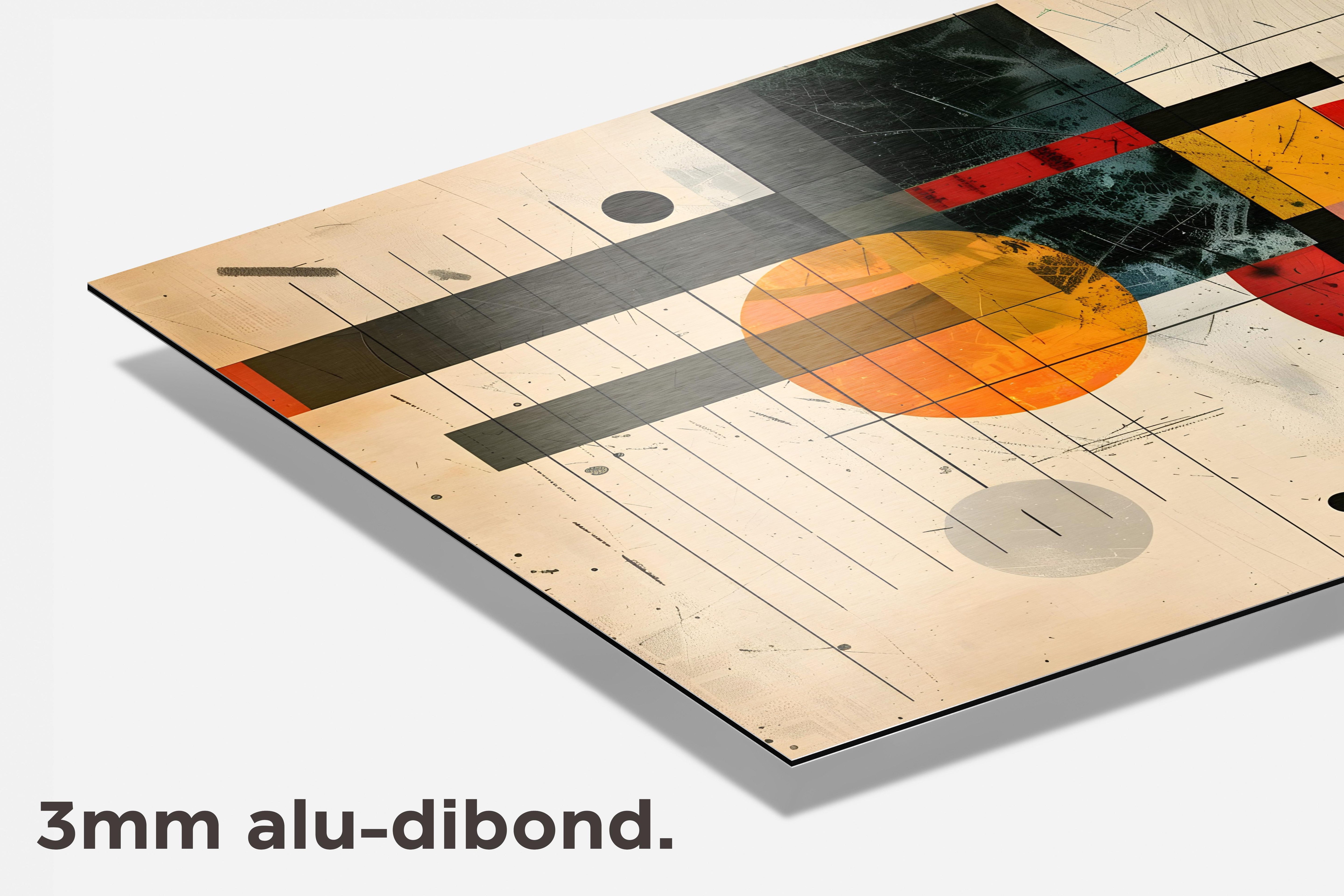 Abstracte Vormen dibond detail