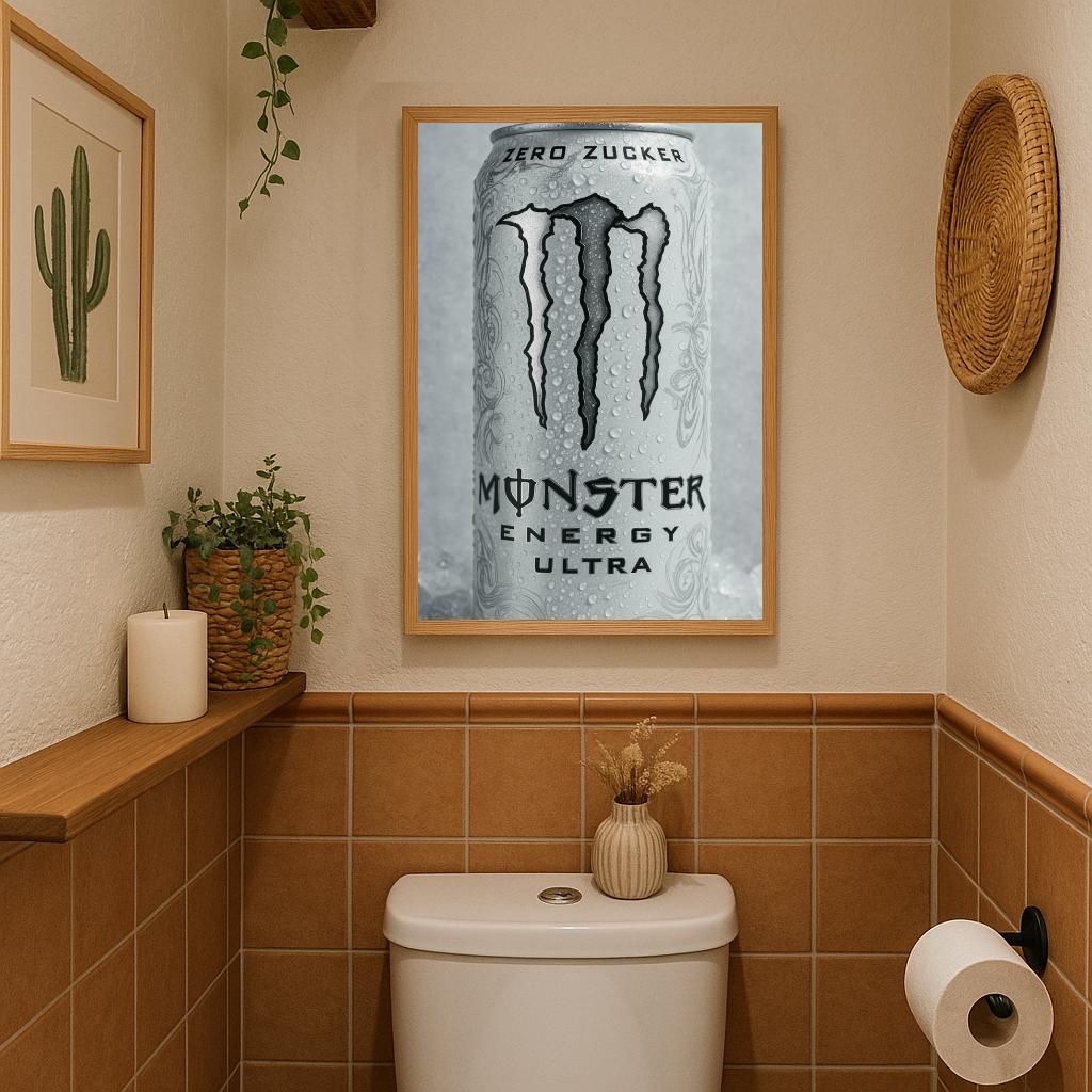 Monster Energy Drink B&W poster sfeerbeeld 3