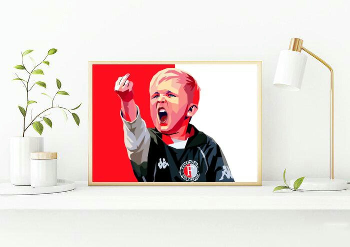 Feyenoord kid pop art poster sfeerbeeld 2