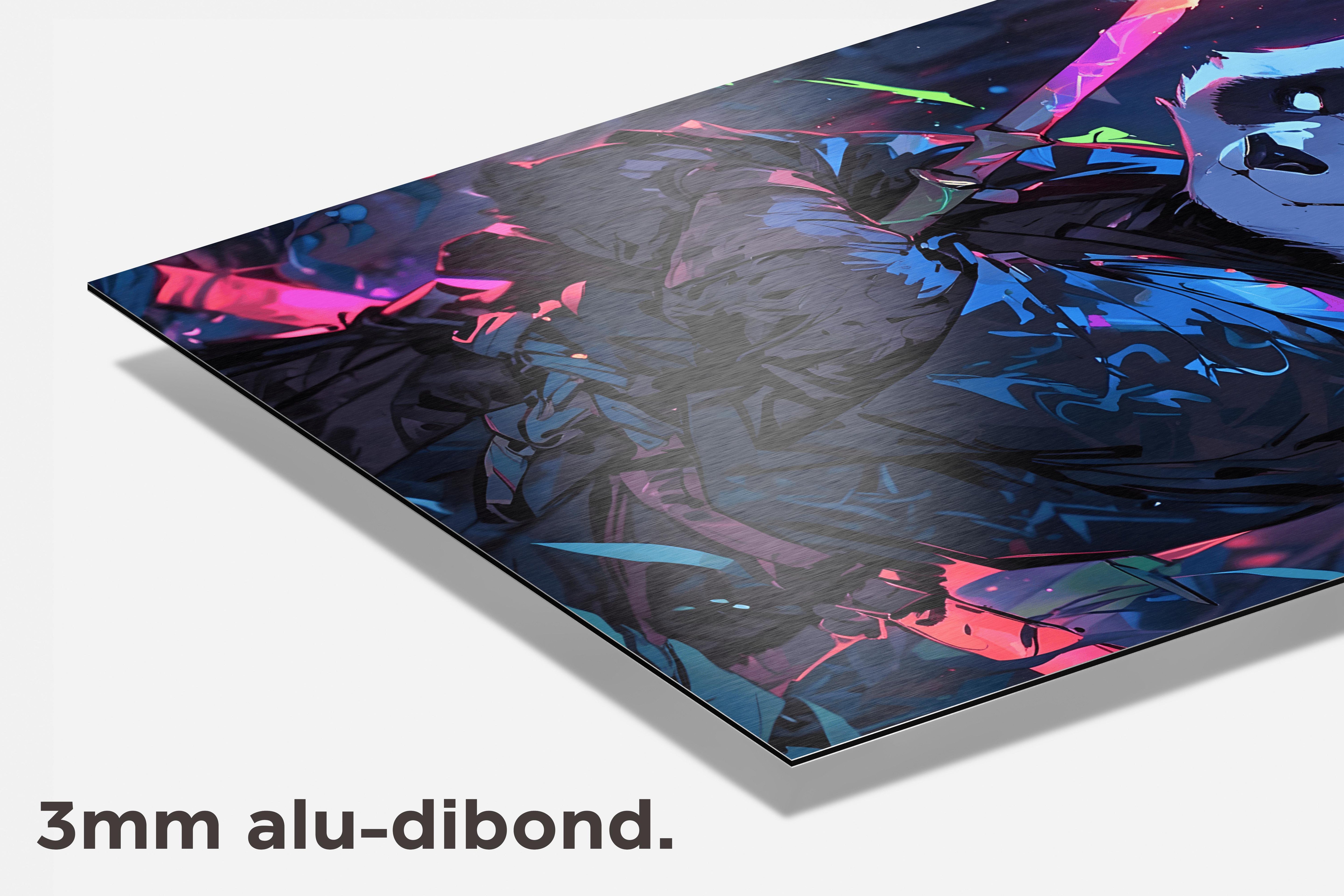 Panda Samoerai dibond detail