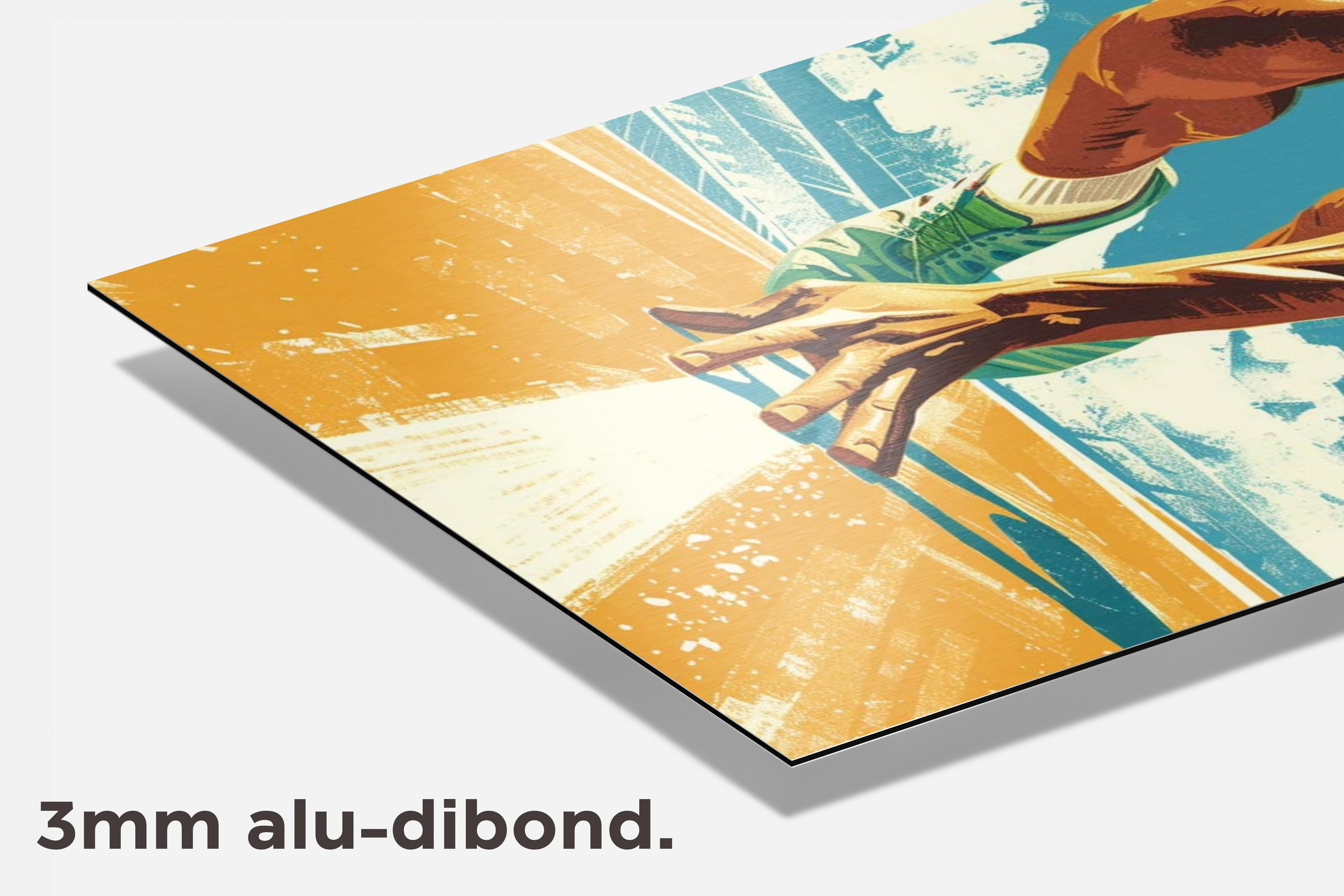 Rennen dibond detail